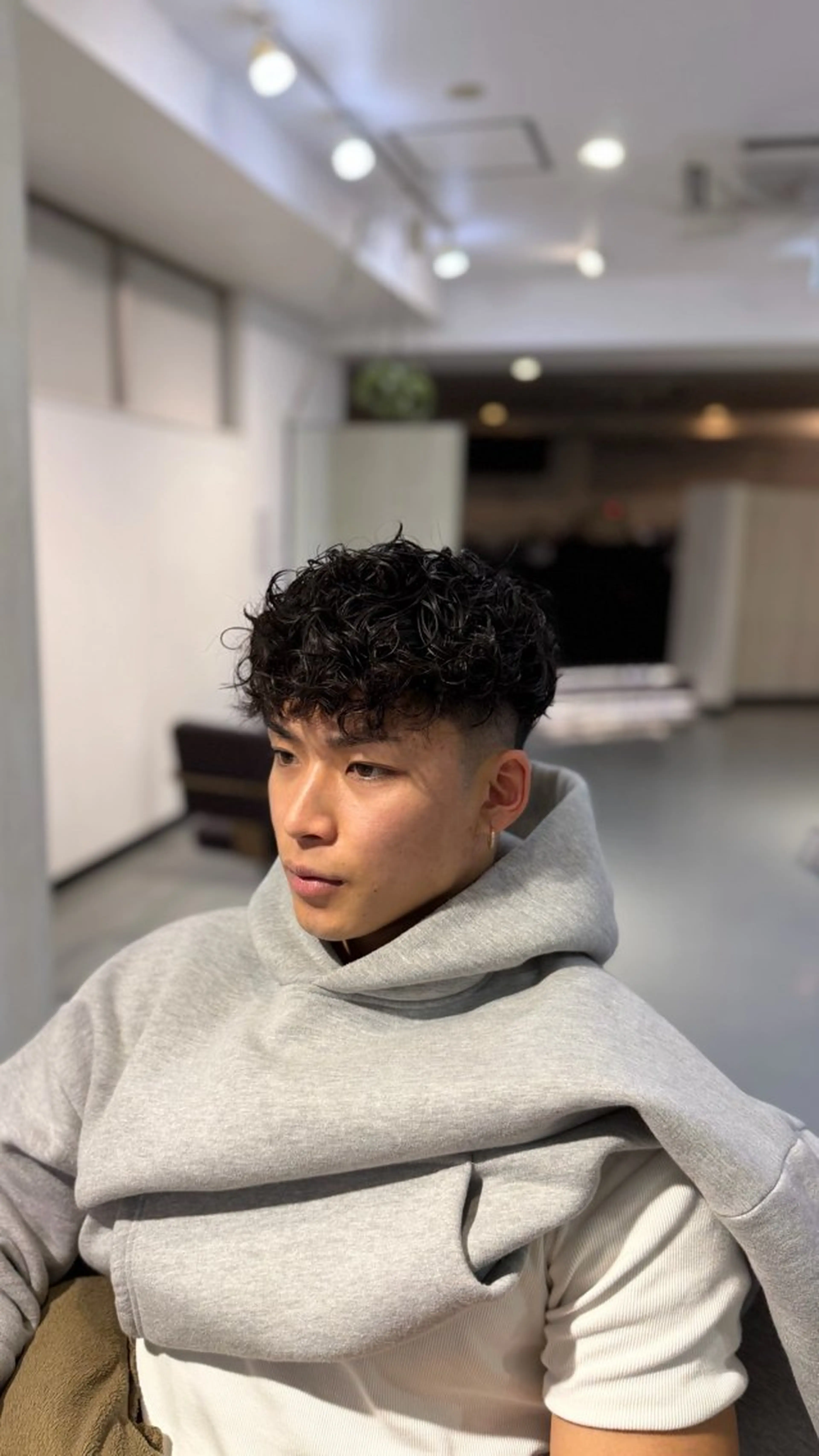 パーマ メンズ カット パーマ 小礒 幸輝のヘアスタイル