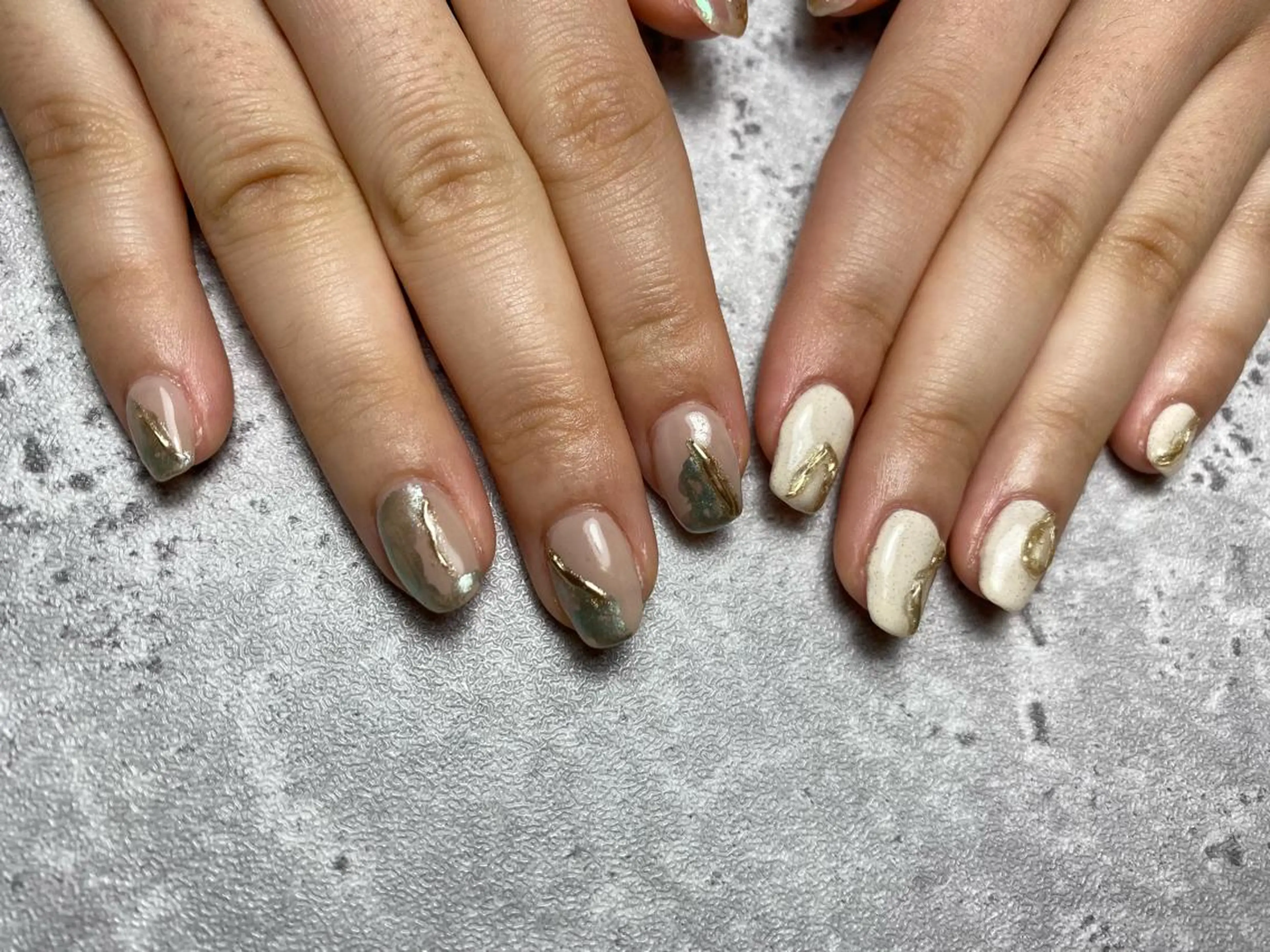 ネイル 持ち込み ニュアンスネイル ハンドネイル ハンドケア 🌿Charme🌿 MAIのネイルデザイン