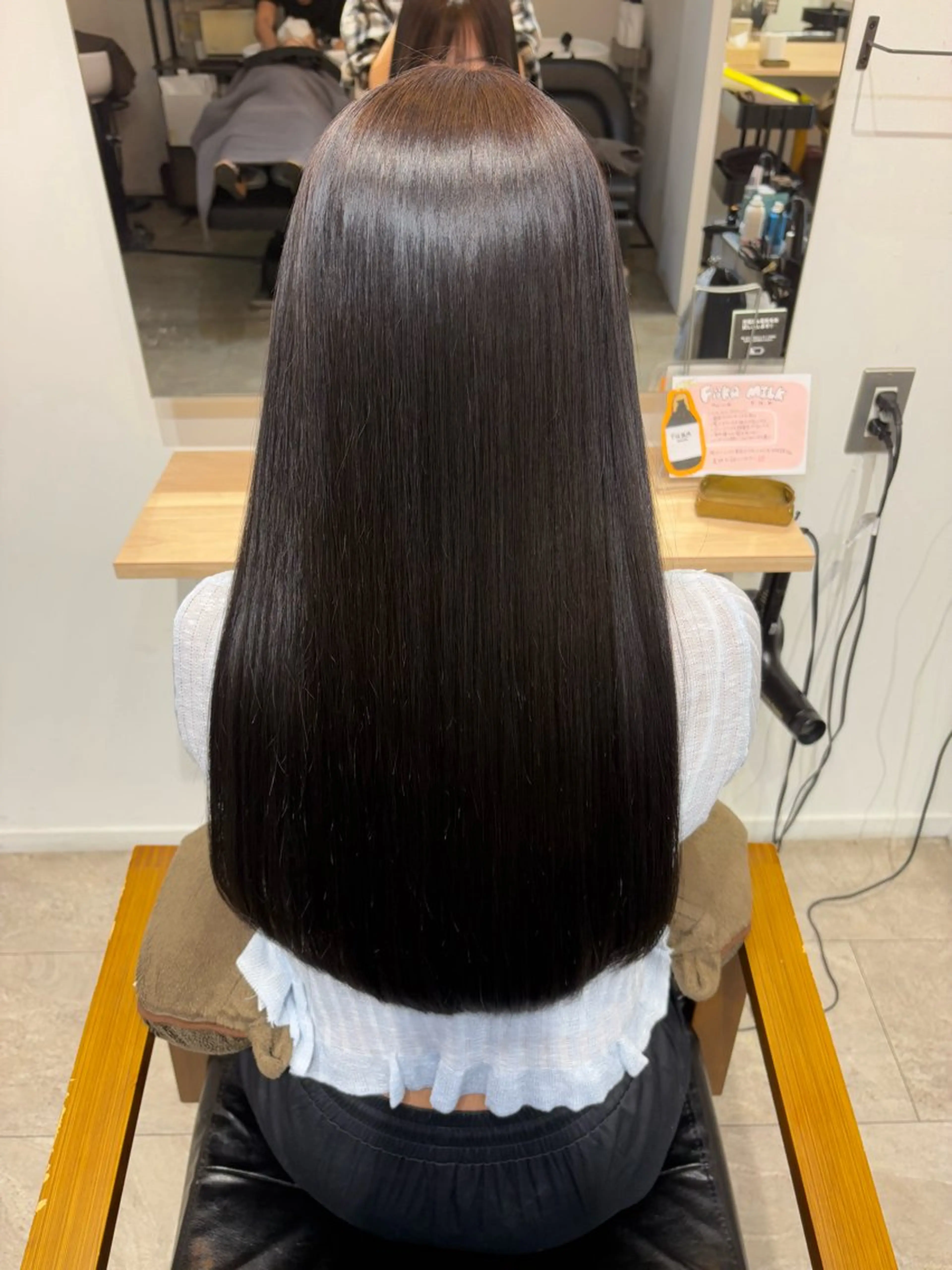 ロング 髪質改善 カット 縮毛矯正 トリートメント 南雲 由麻のヘアスタイル