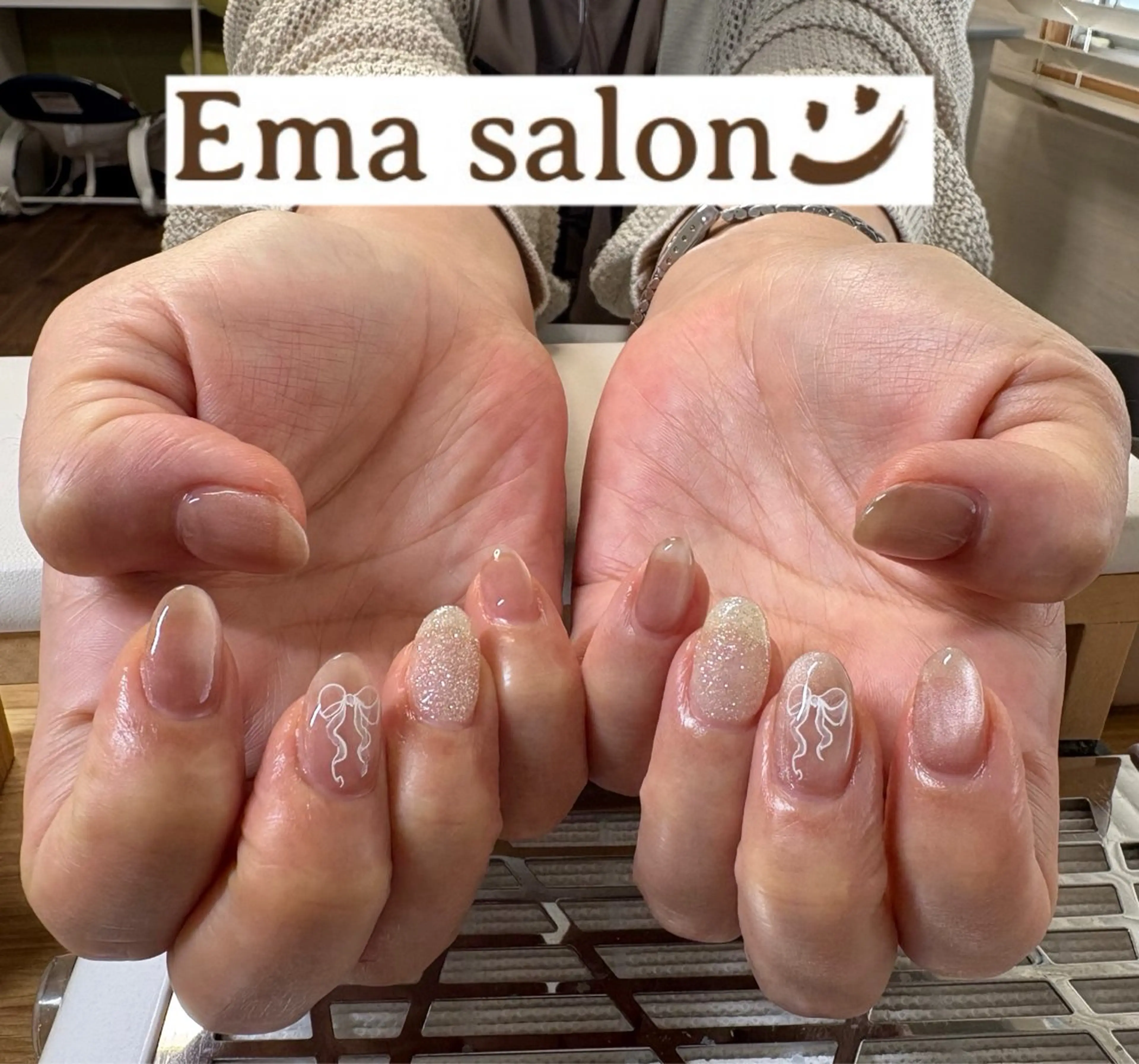 ネイル ラメ(グリッター) マグネットネイル ハンドネイル Ema salon hiromiのネイルデザイン