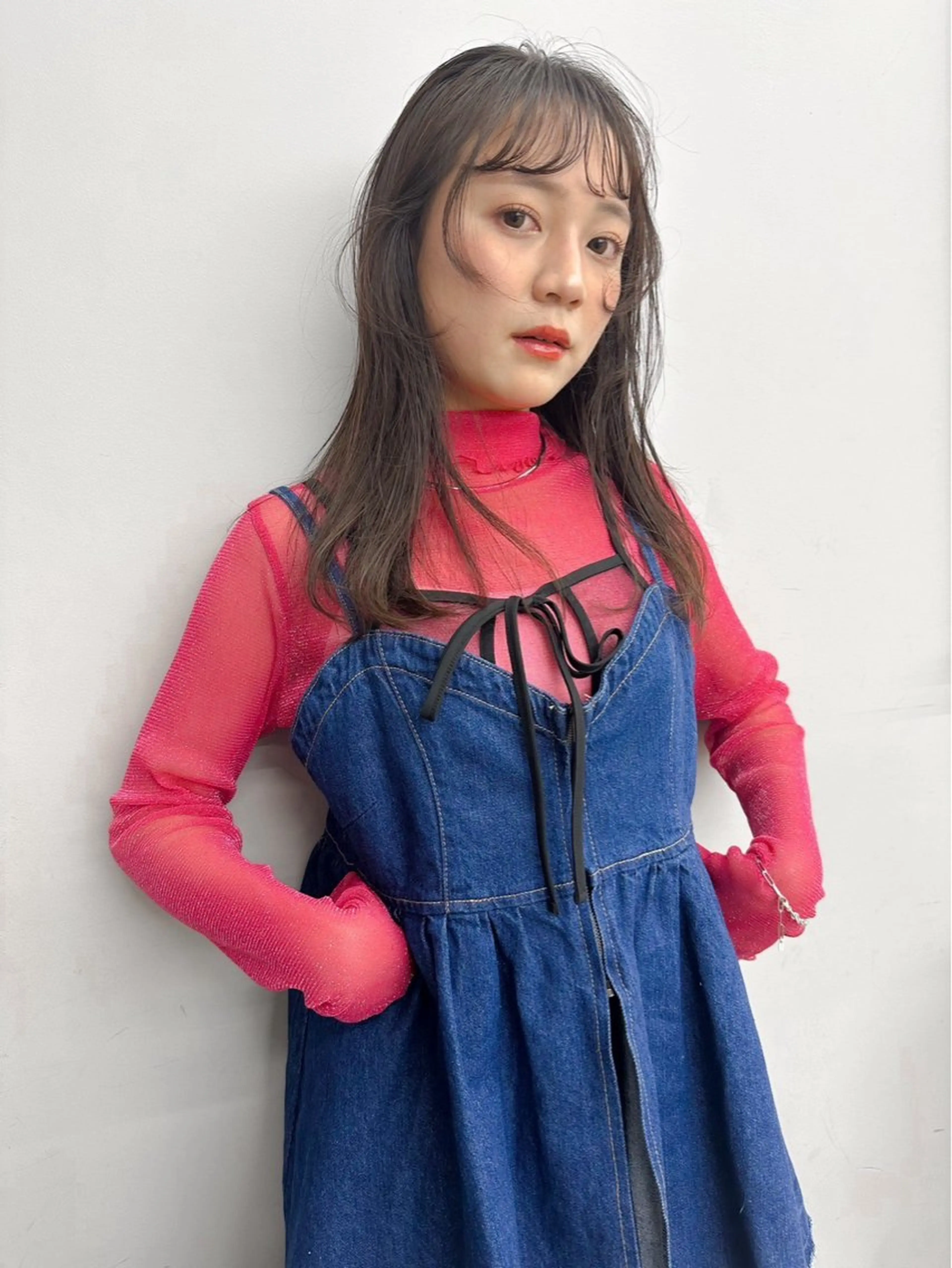 セミロング レイヤーカット ヘアカラー 福岡美容室Daisy hairのヘアスタイル