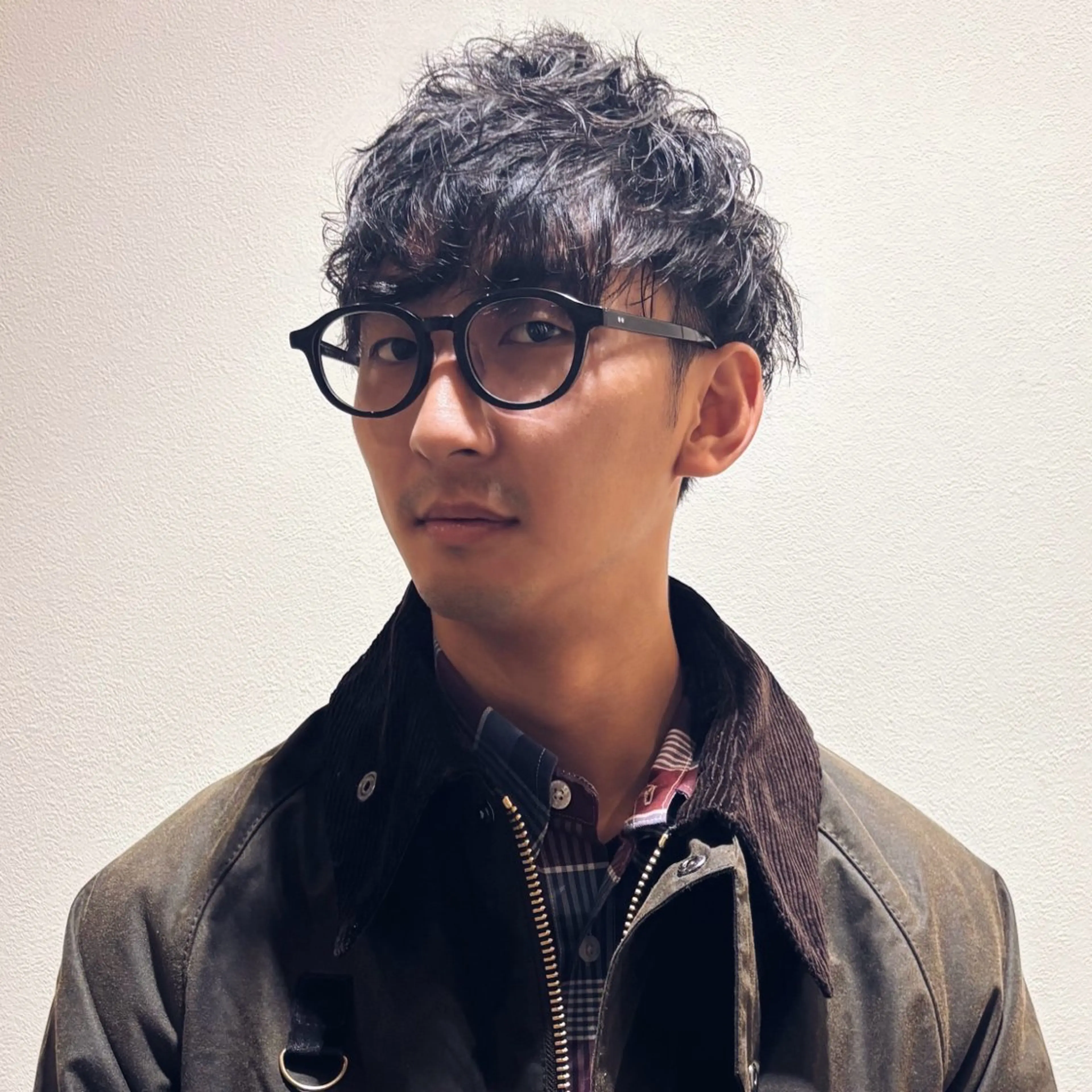 メンズカット＋シャドウパーマの写真