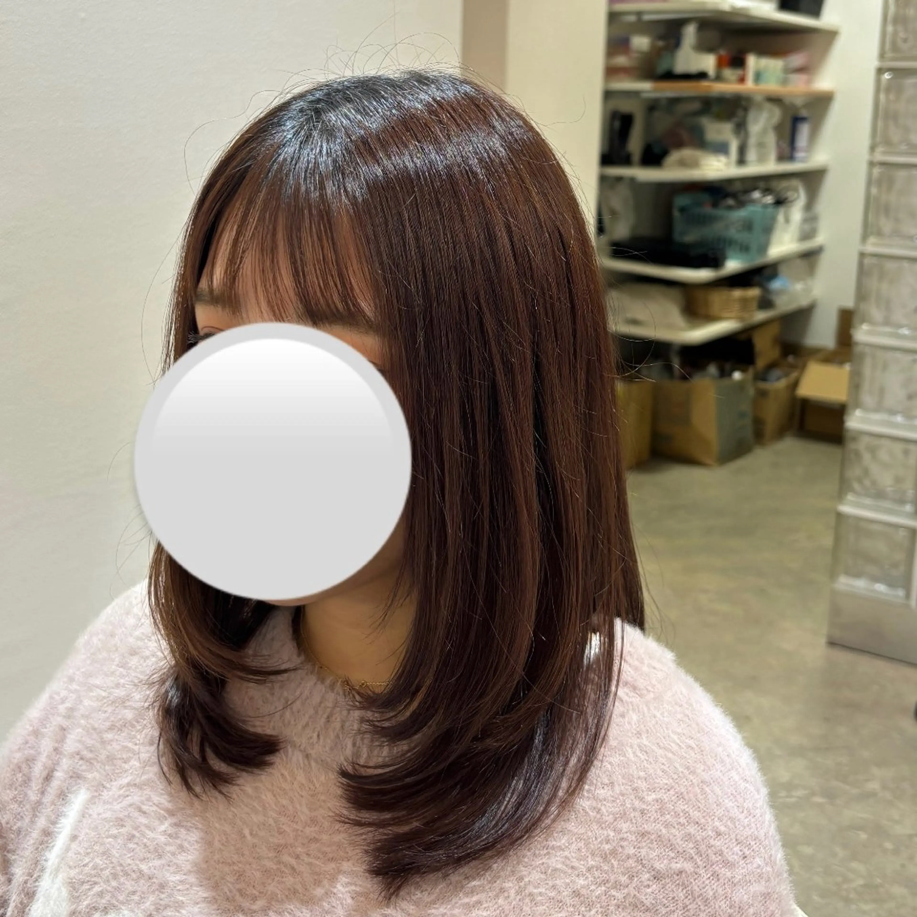 ロング レイヤーカット 佐藤 優里のヘアスタイル