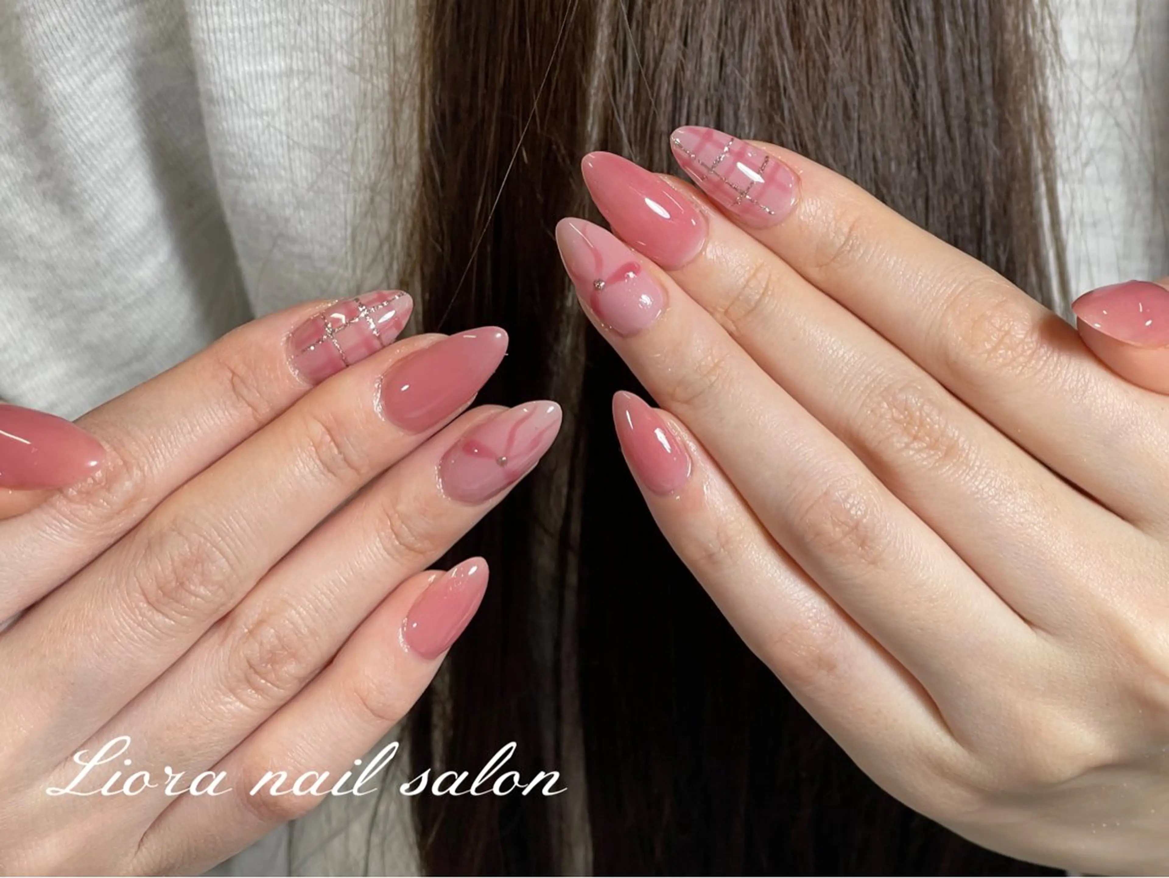 ネイル チークネイル フットネイル フレンチネイル ジェルネイル ガーリー ハンドネイル Liora nail スカルプ専門店のネイルデザイン