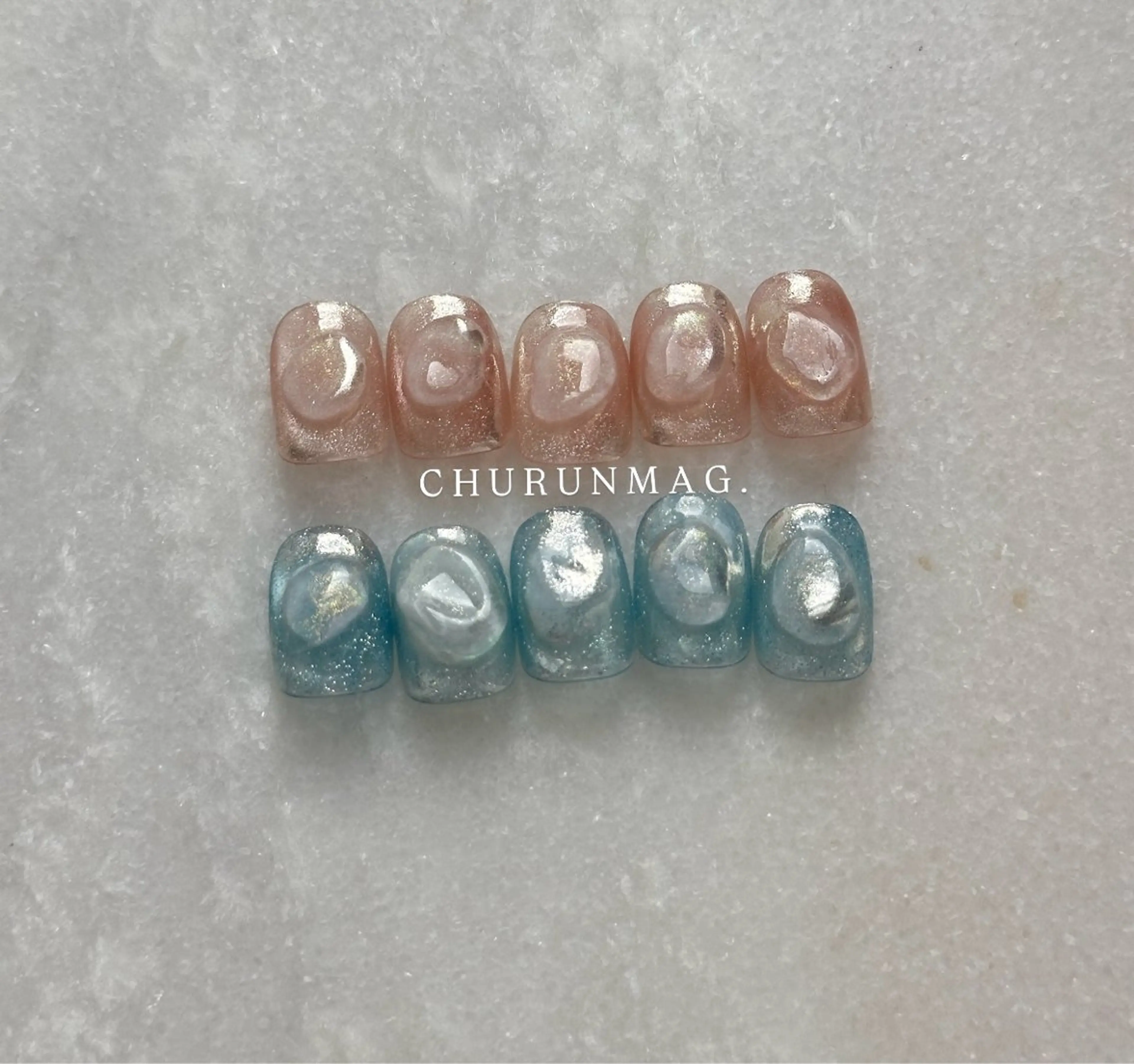 ネイル ぷっくりネイル nail salon Cyaanのネイルデザイン