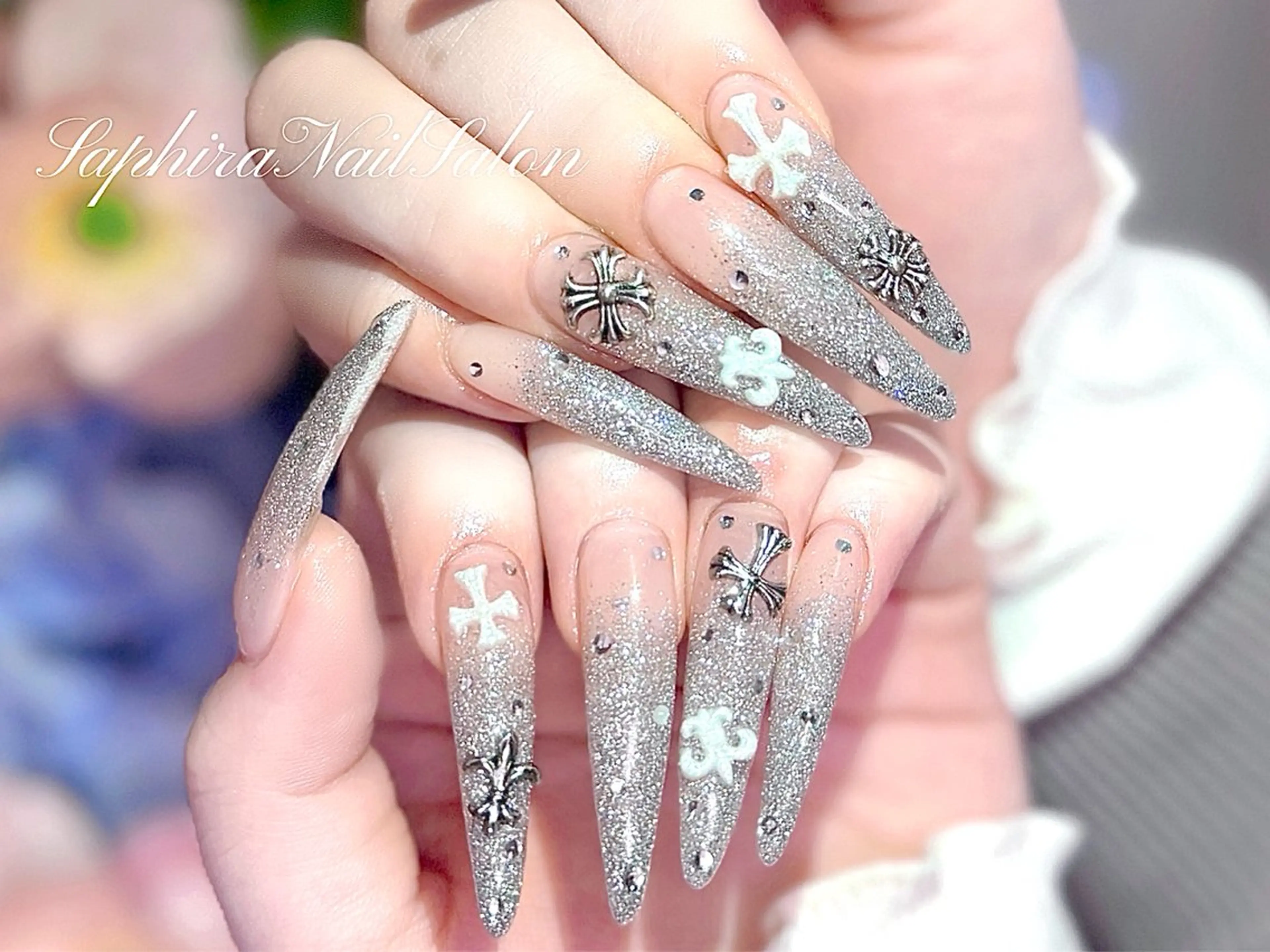 カラー ハンドネイル Saphiraネイル サロン錦糸町のネイルデザイン