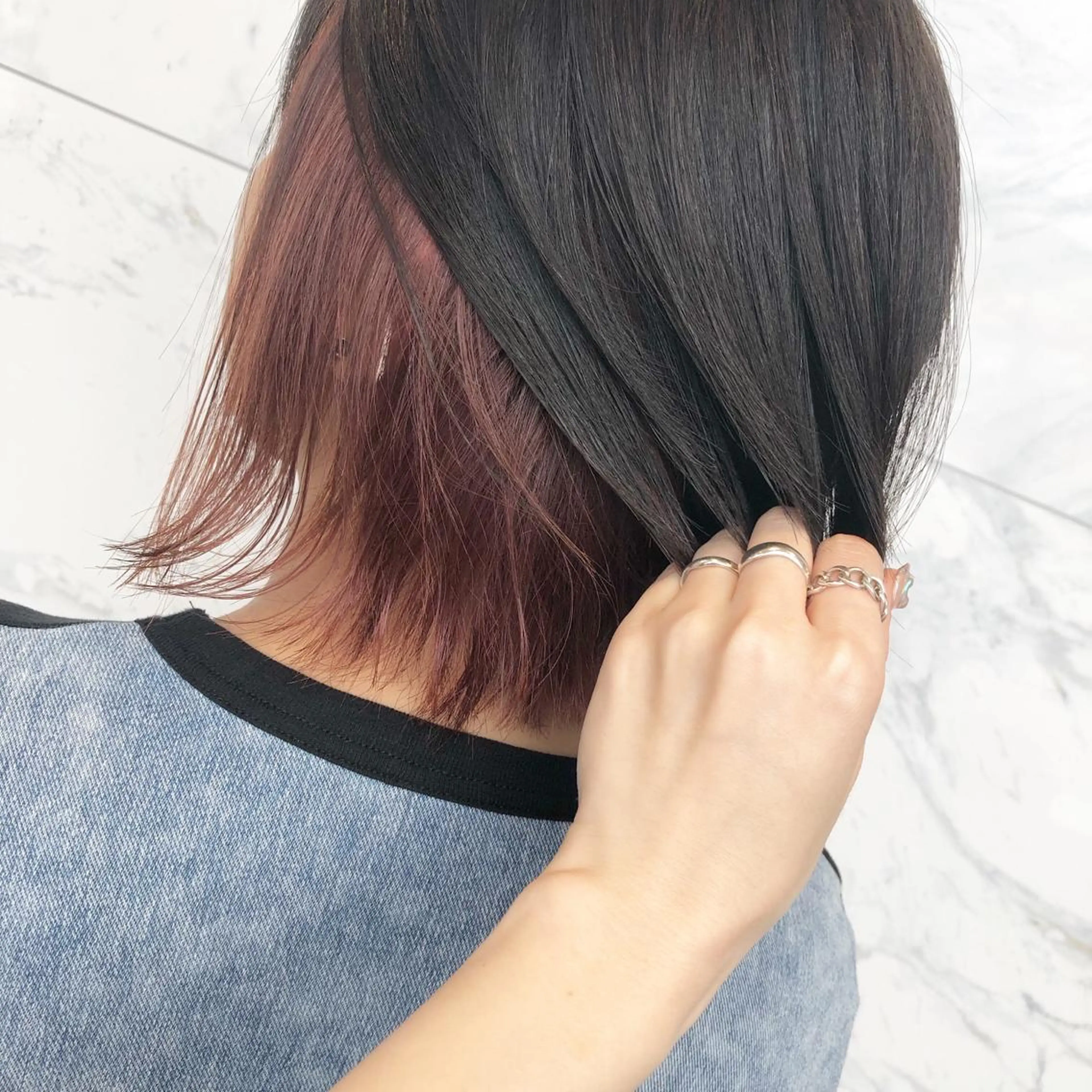 ショート カラー ヘアアレンジ yoshino yukoのマツエク・マツパデザイン