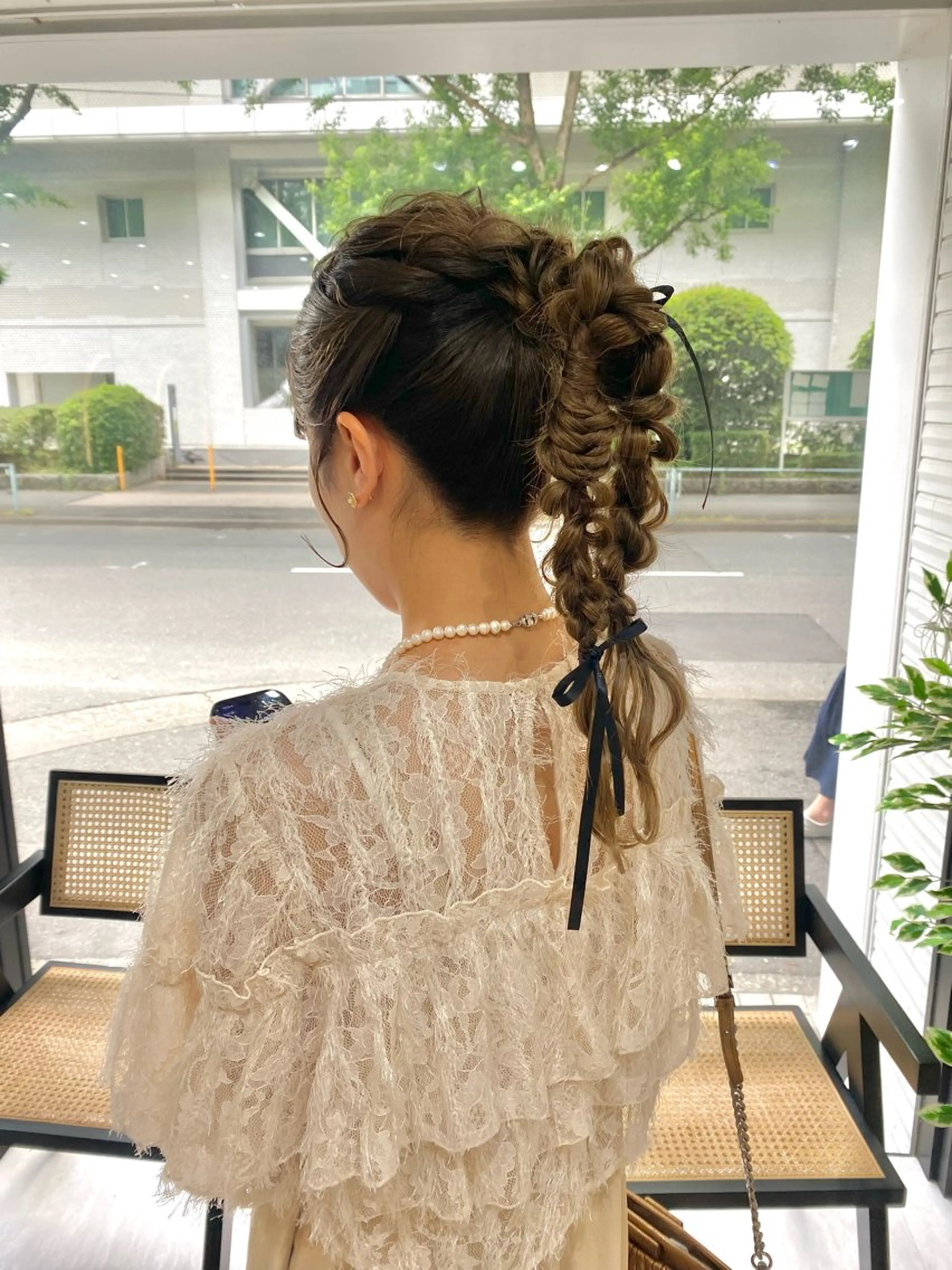 ヘアアレンジ 髪質改善/艶カラー 🎀レイヤーカットのヘアスタイル