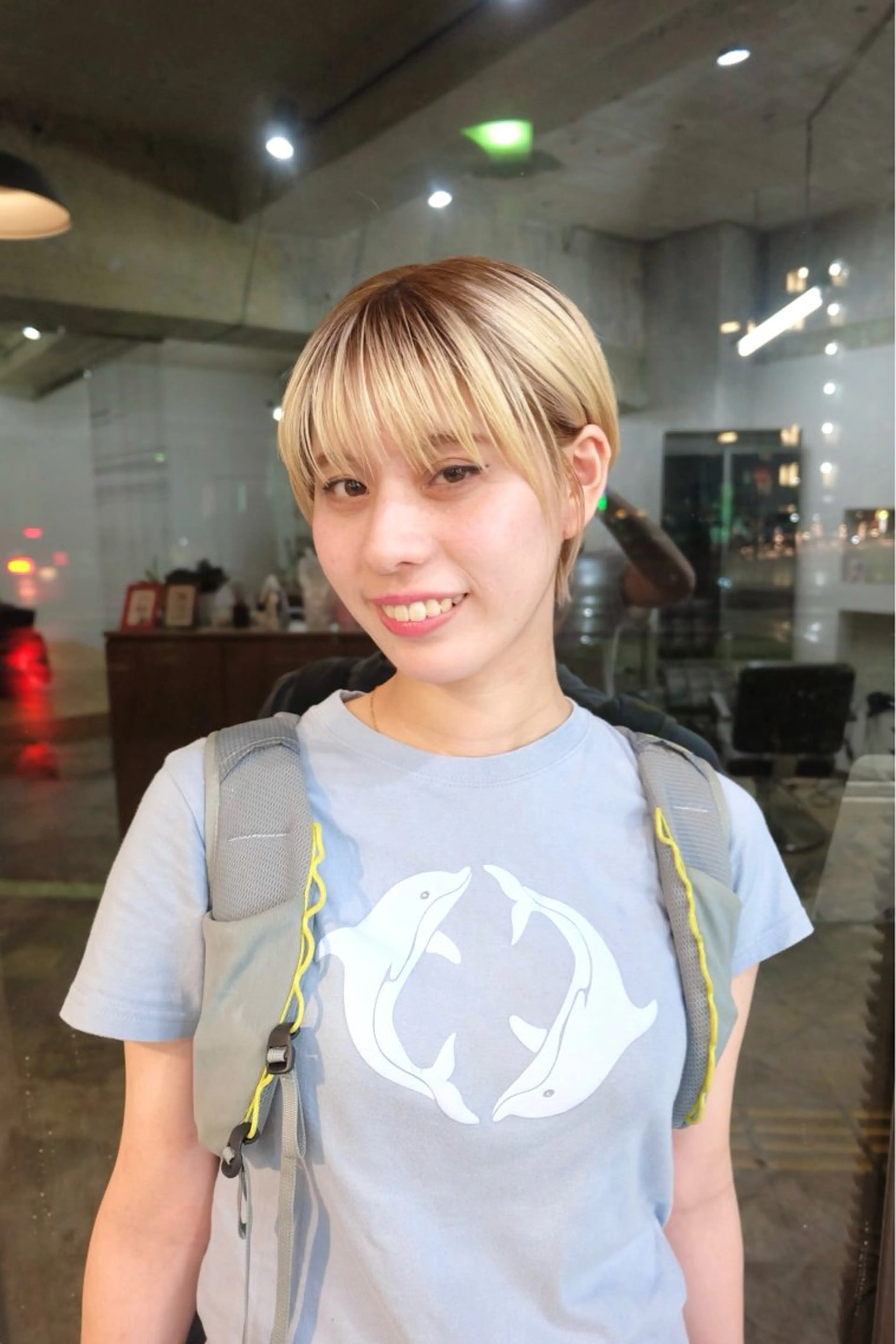 ショート カラー ブリーチ ブリーチなしカラー 佐藤 しずくのヘアスタイル