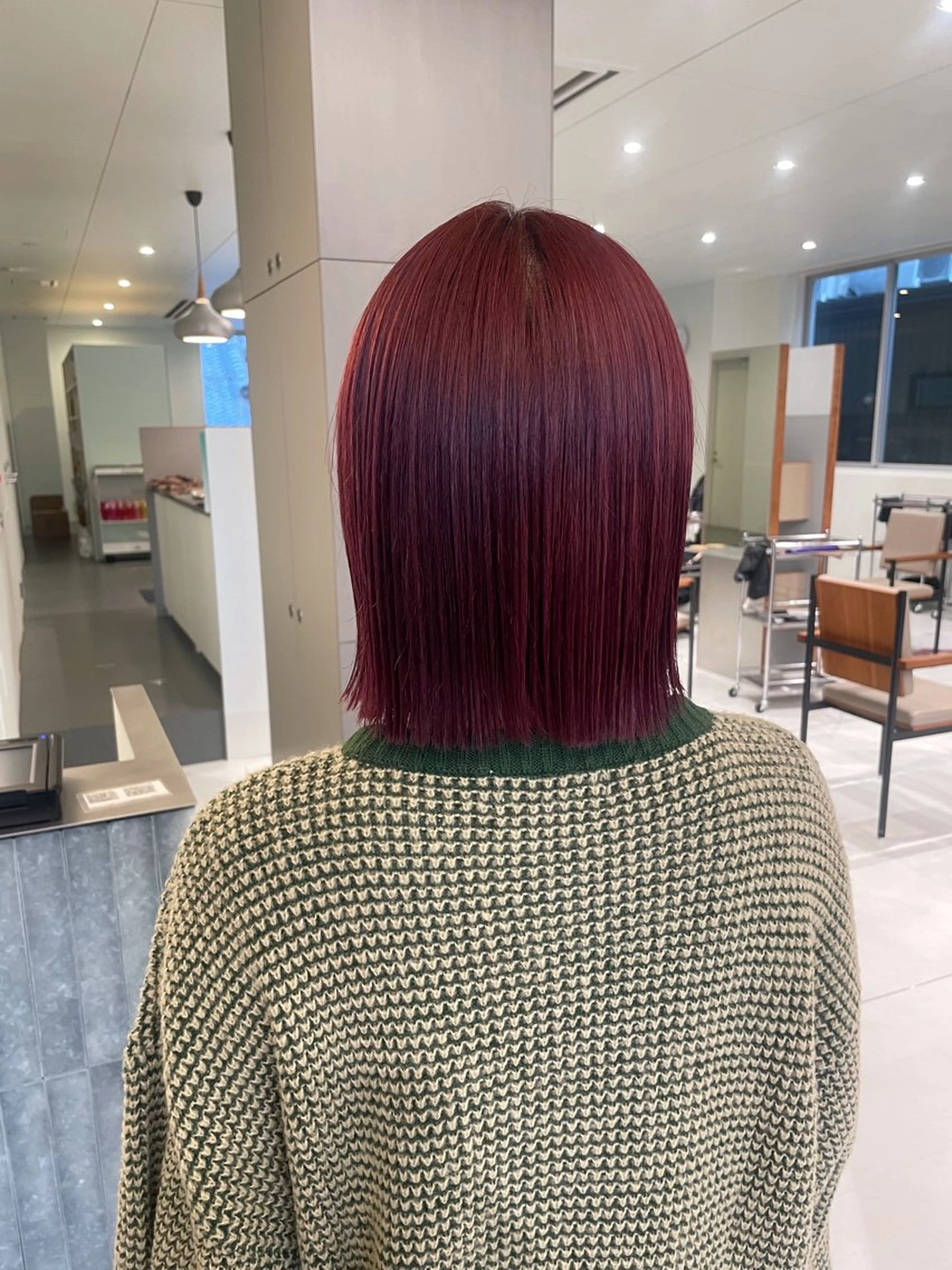 ショート カラー ベージュカラー ブリーチ カシス 透明感カラー ダブルカラー ヘアカラー トリートメント 髪質改善カラー/ボブ 🌻Mutsumiのヘアスタイル