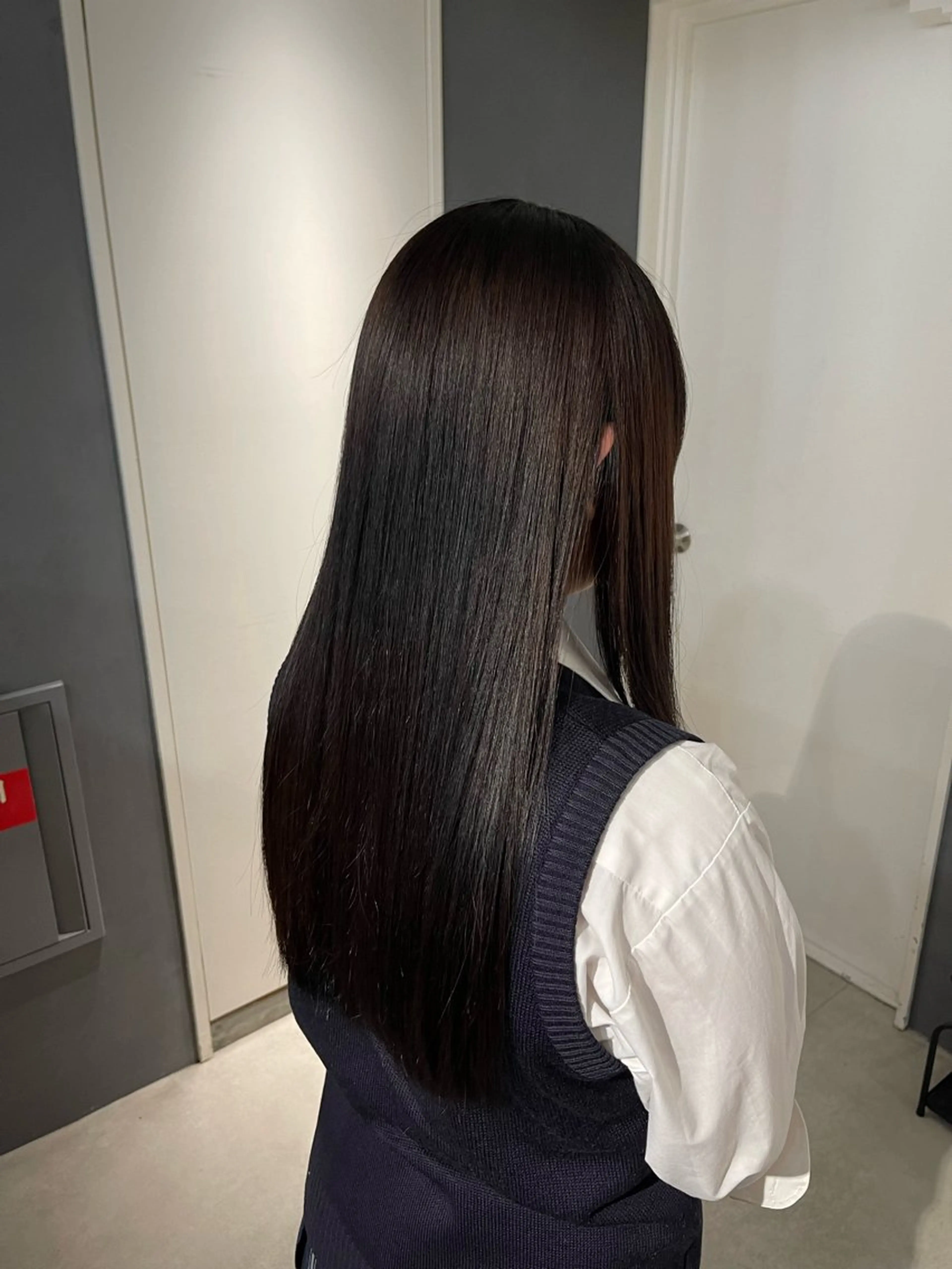 ロング 髪質改善 カット 縮毛矯正 トリートメント 透明感カラー/レイヤ ー/艶髪/NENEのヘアスタイル