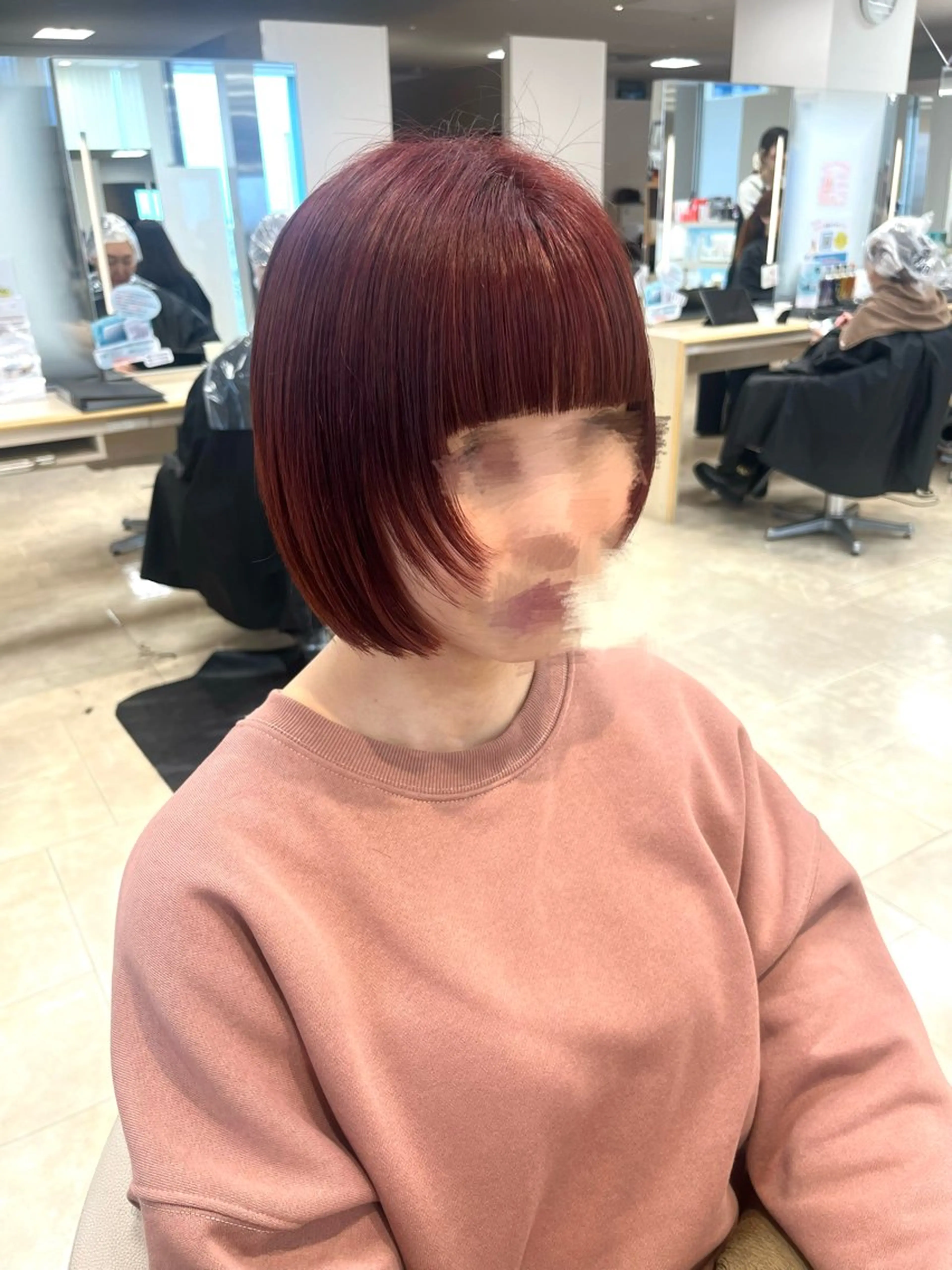 ショート カラー ヘアカラー トリートメント 暖色専門美容師🎀 お客様満足度◎のヘアスタイル