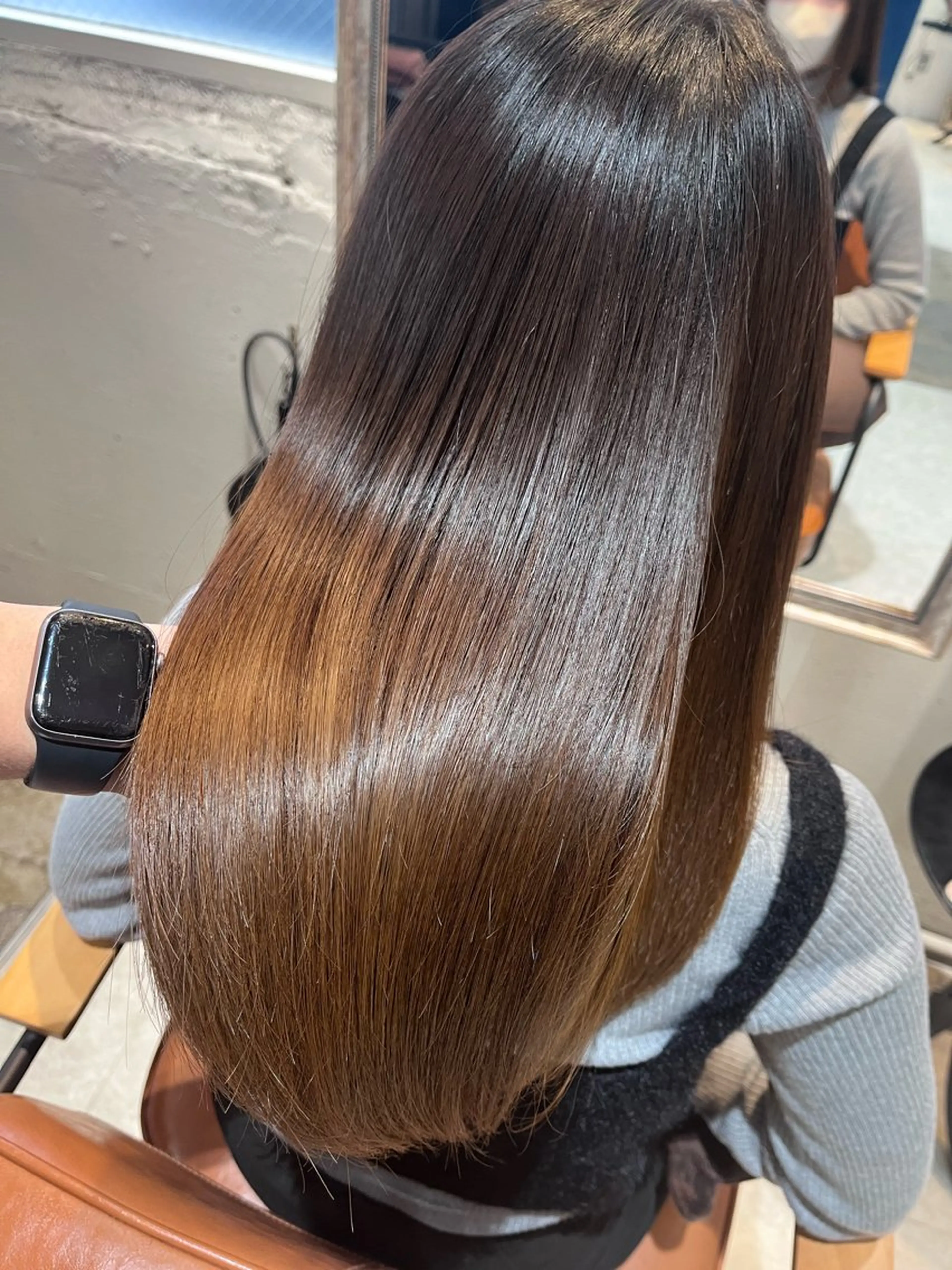 セミロング カラー トリートメント パーソナル診断 髪質改善TRのヘアスタイル