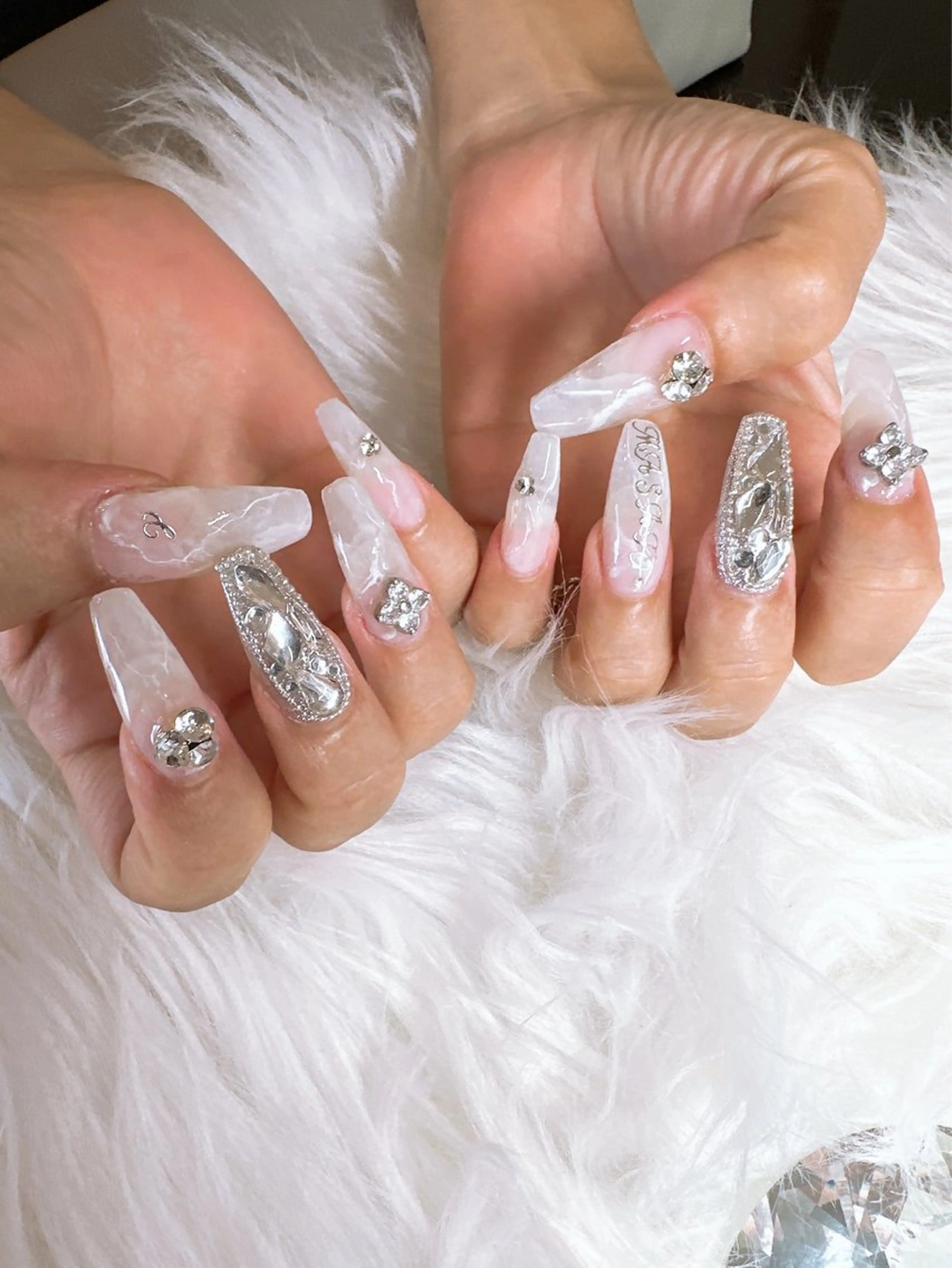 ネイル 大理石ネイル(マーブル) nail salon OnRのネイルデザイン