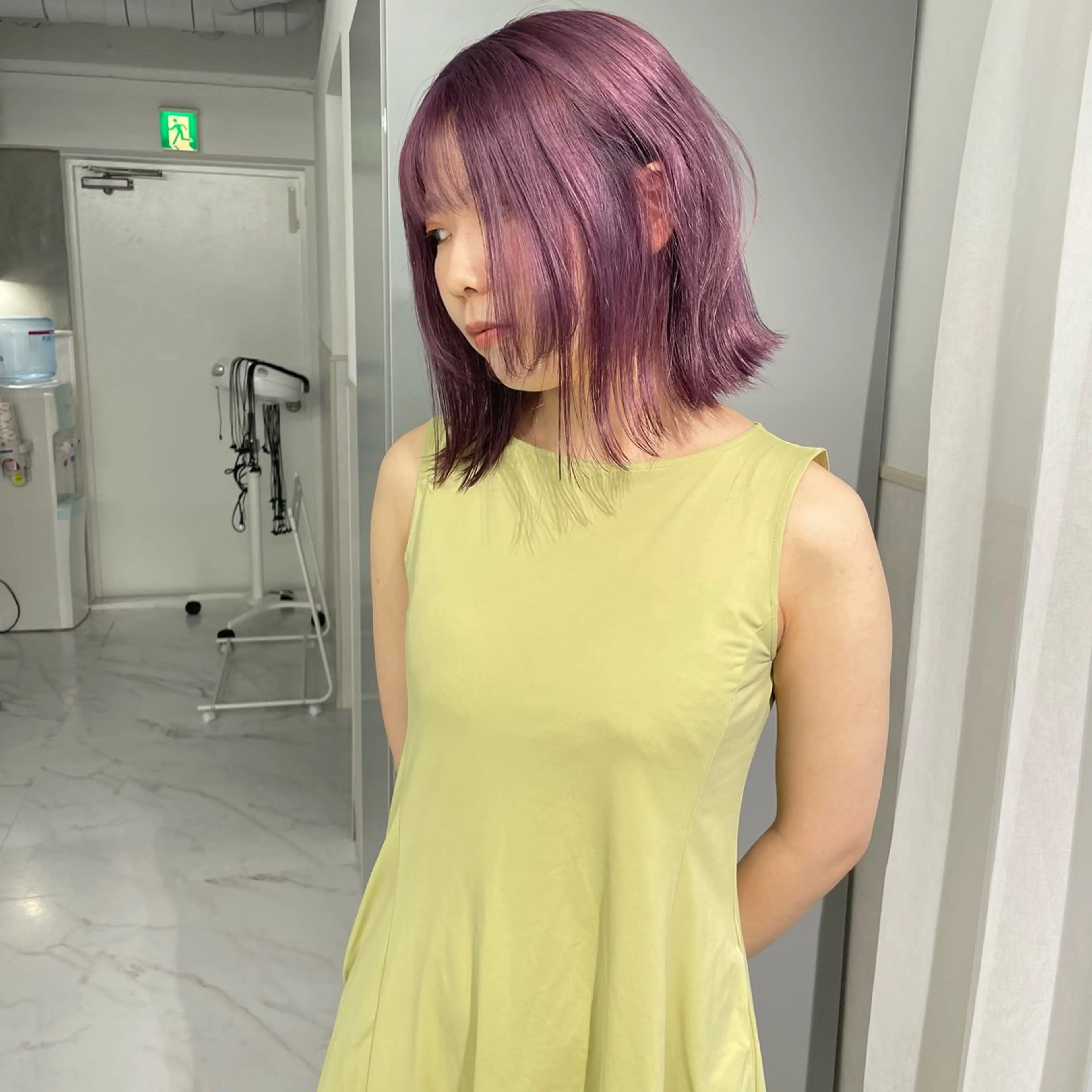 ショート カラー ヘアカラー ハイトーン/ボブ /HBL/AYUNAのヘアスタイル