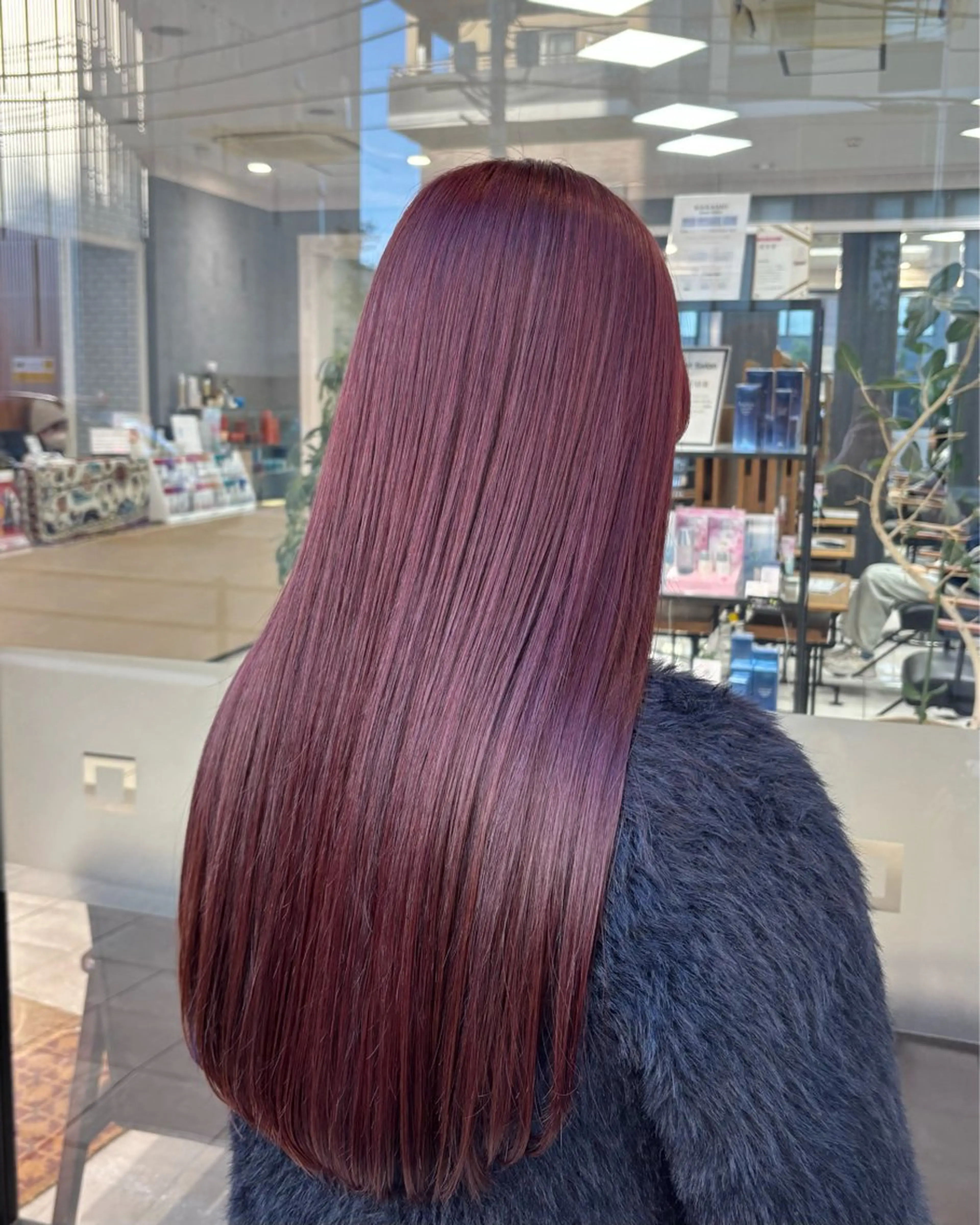 カラー ブリーチ ダブルカラー ブリーチなしカラー ピンクカラー ヘアカラー ブリーチなしダブル カラー/暖色/麻咲のヘアスタイル