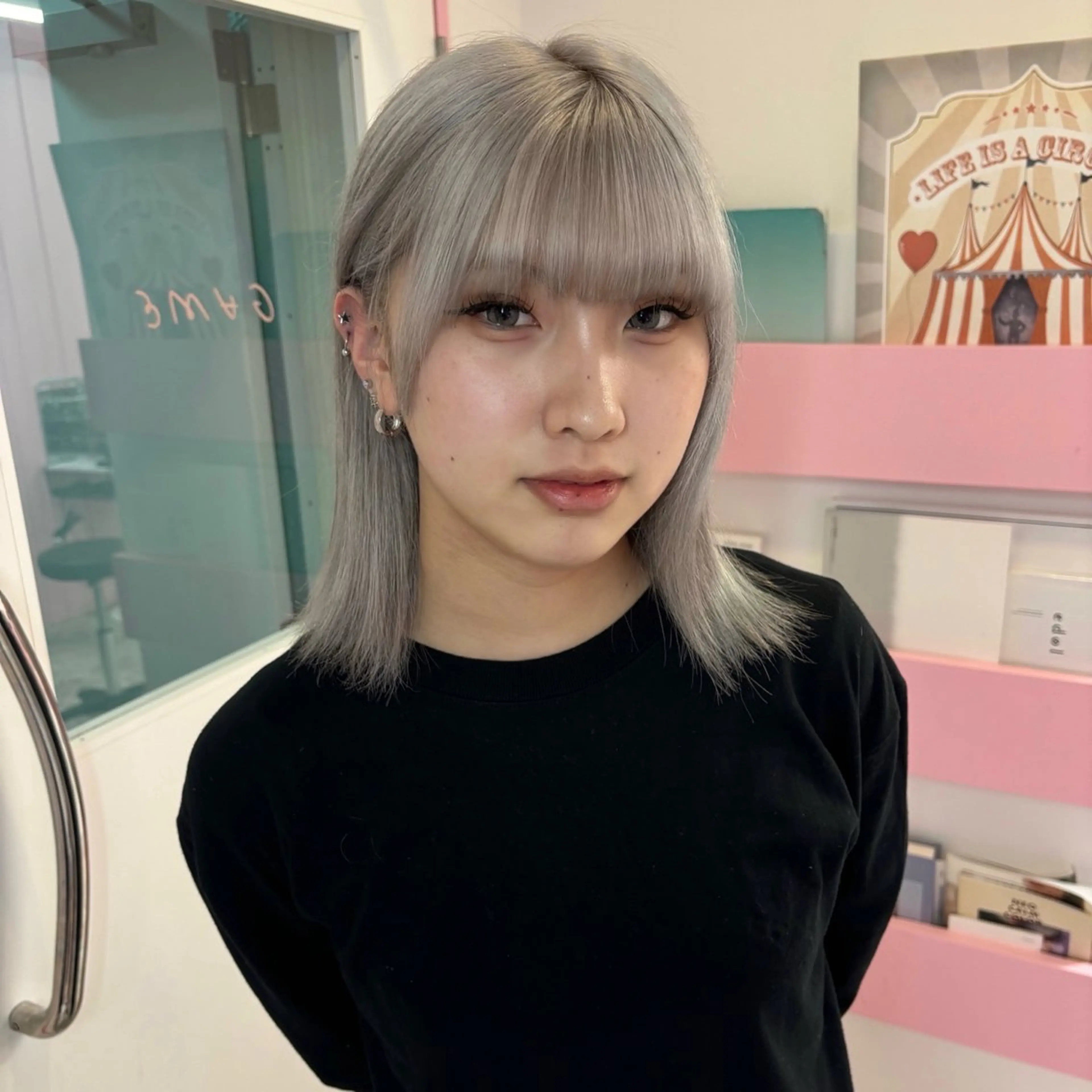 ミディアム カラー メイ ☪️のヘアスタイル