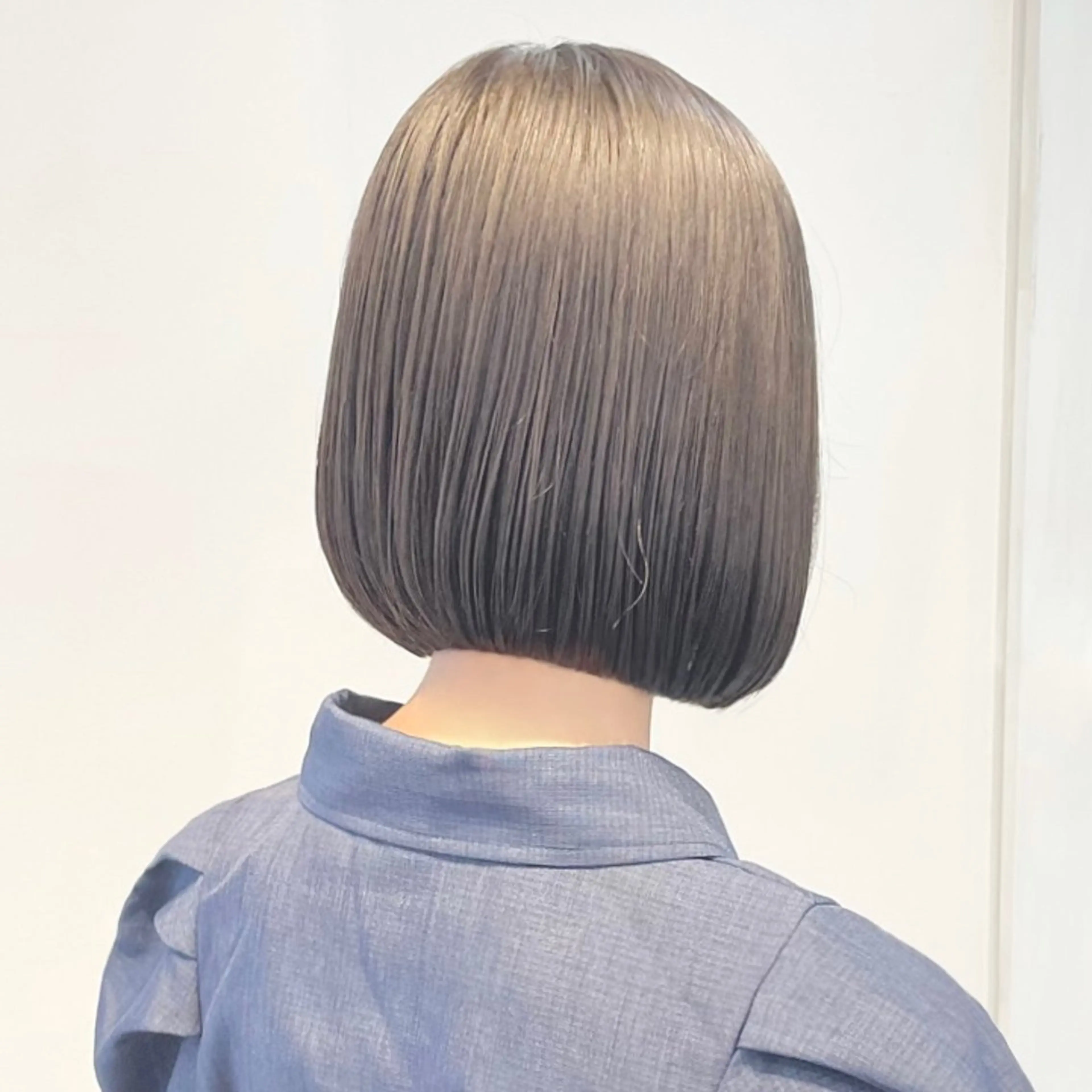 ミディアム カラー ヘアアレンジ キッズ 切りっぱなしボブ ショートボブ ボブ 髪質改善 さわ きょうすけ/ ボブ髪質改善ショートのヘアスタイル