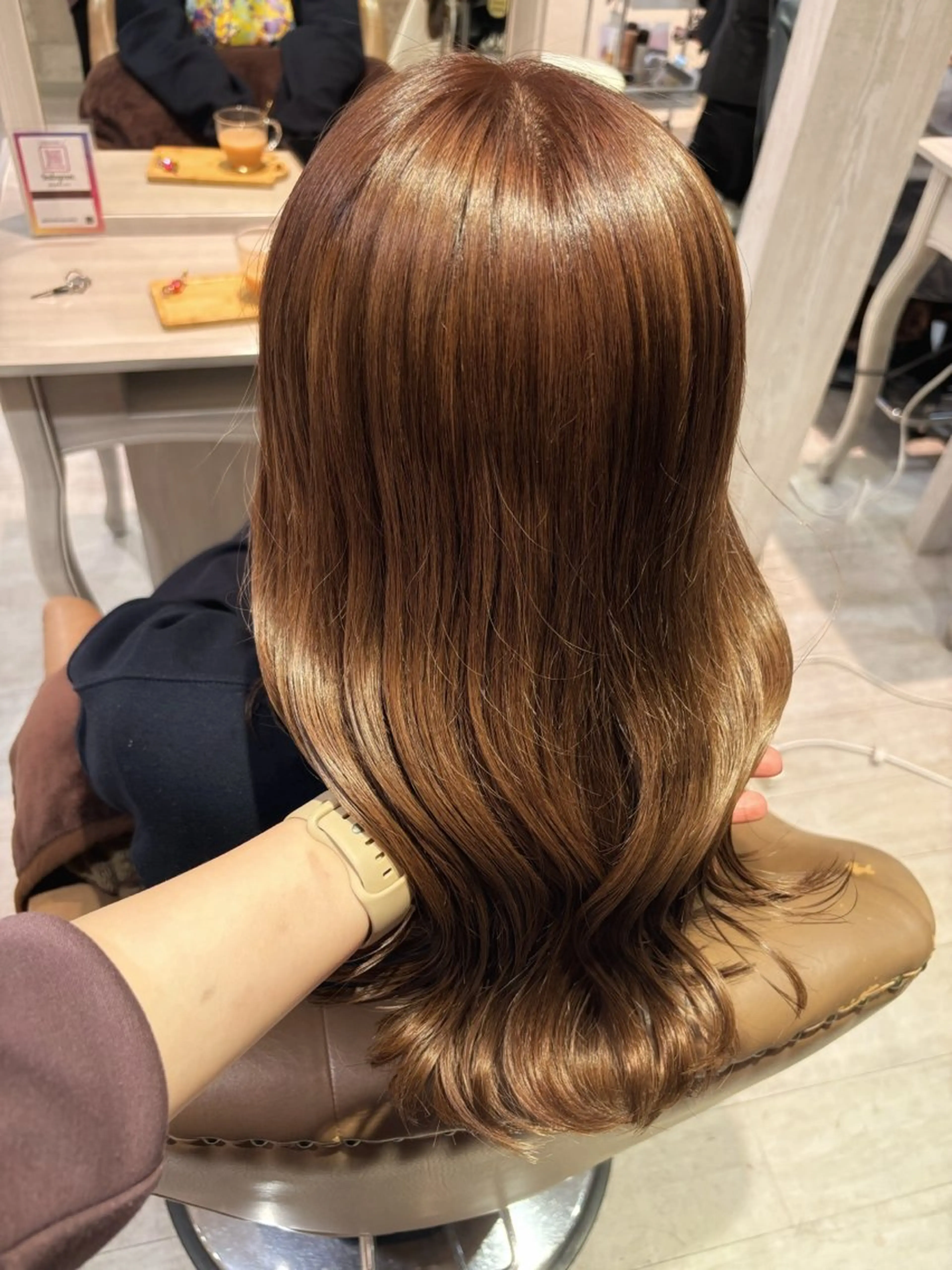 ロング カット ヘアカラー トリートメント 菅野 凪紗のヘアスタイル