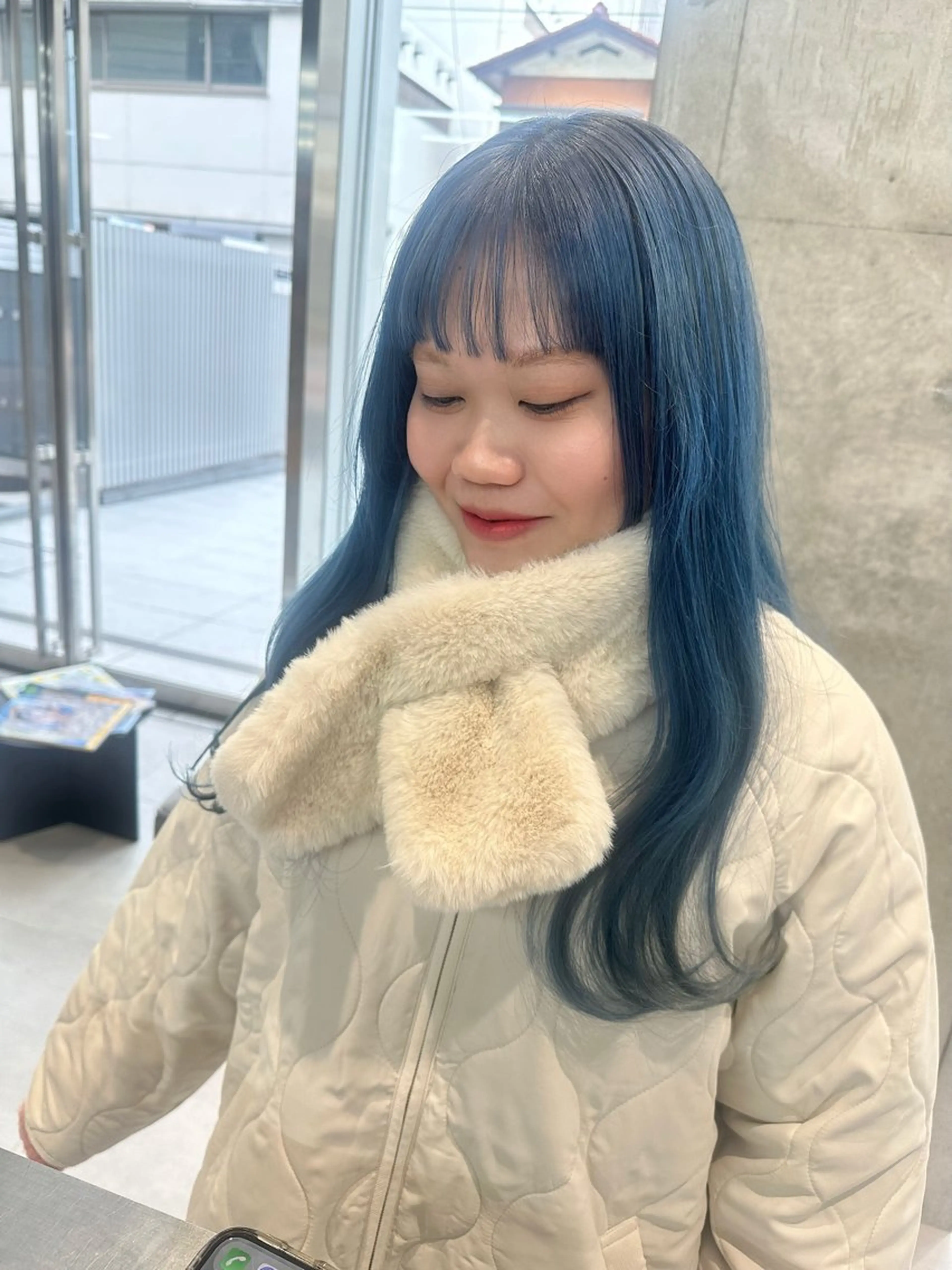 ロング ヘアカラー 大塚 夏生のヘアスタイル