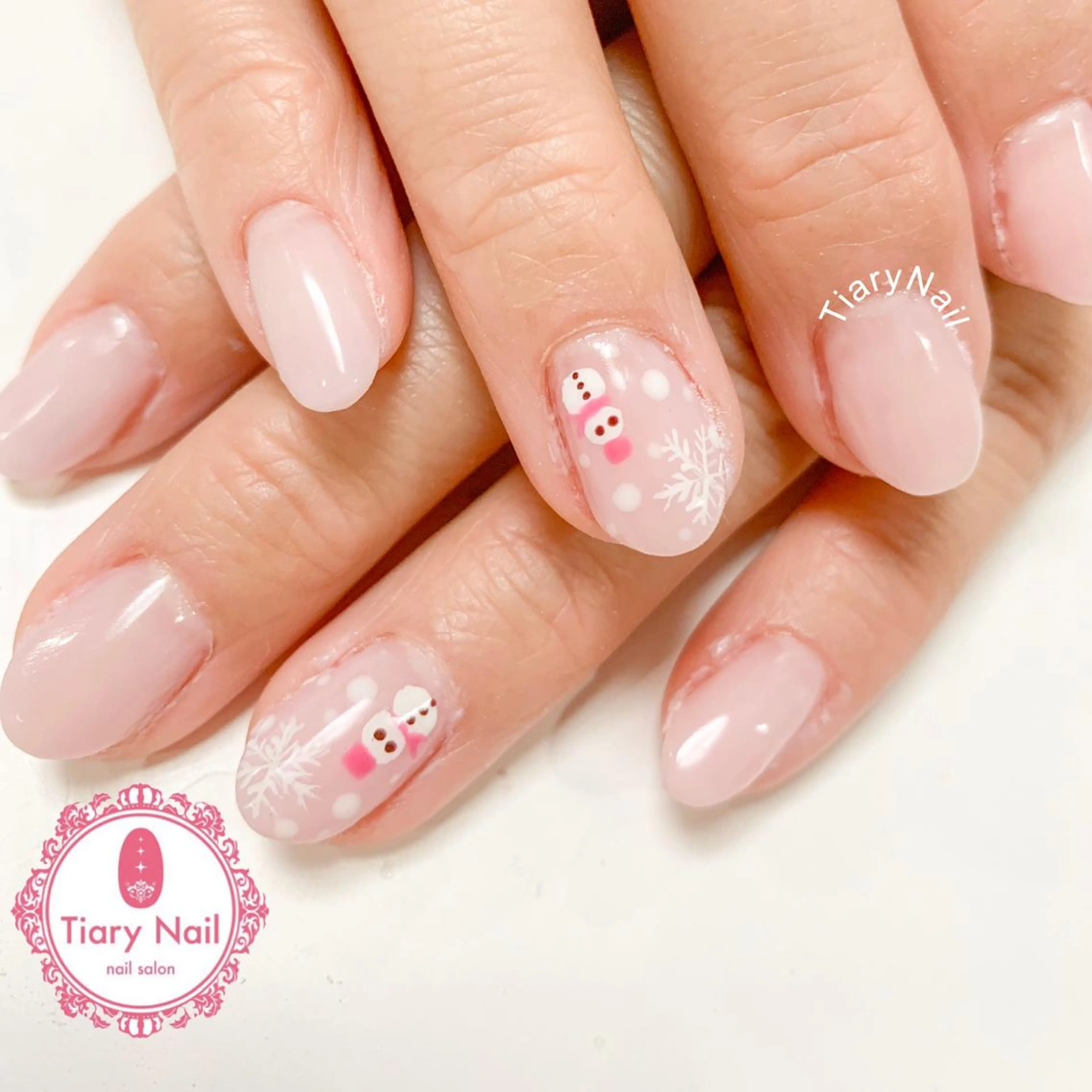 ネイル 桜ネイル 成人式 オフィスネイル 💗🪽Tiary Nail🪽💗のネイルデザイン