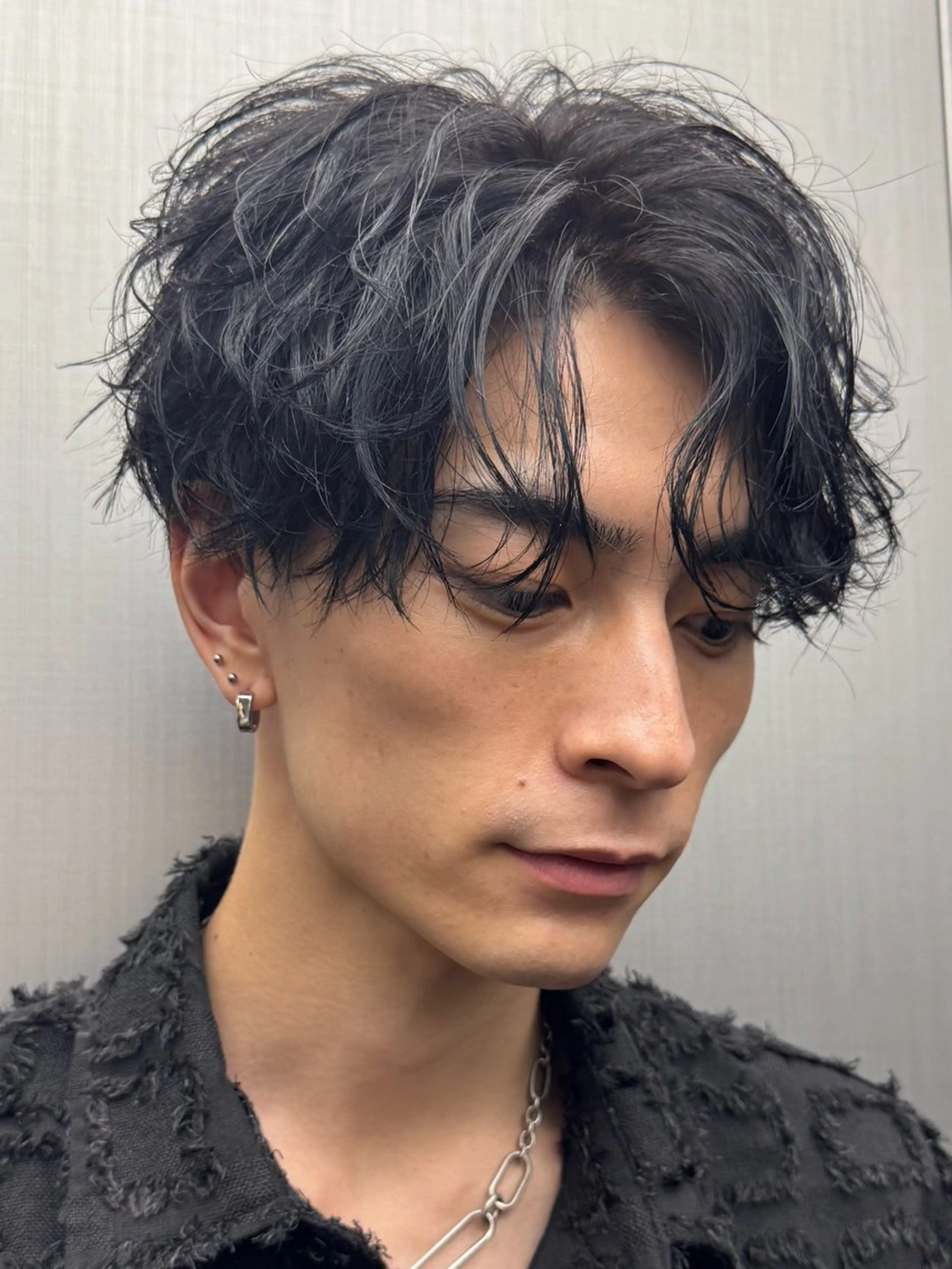 パーマ メンズ カット パーマ 大人メンズパーマ メンズ特化　萱原大幹のヘアスタイル