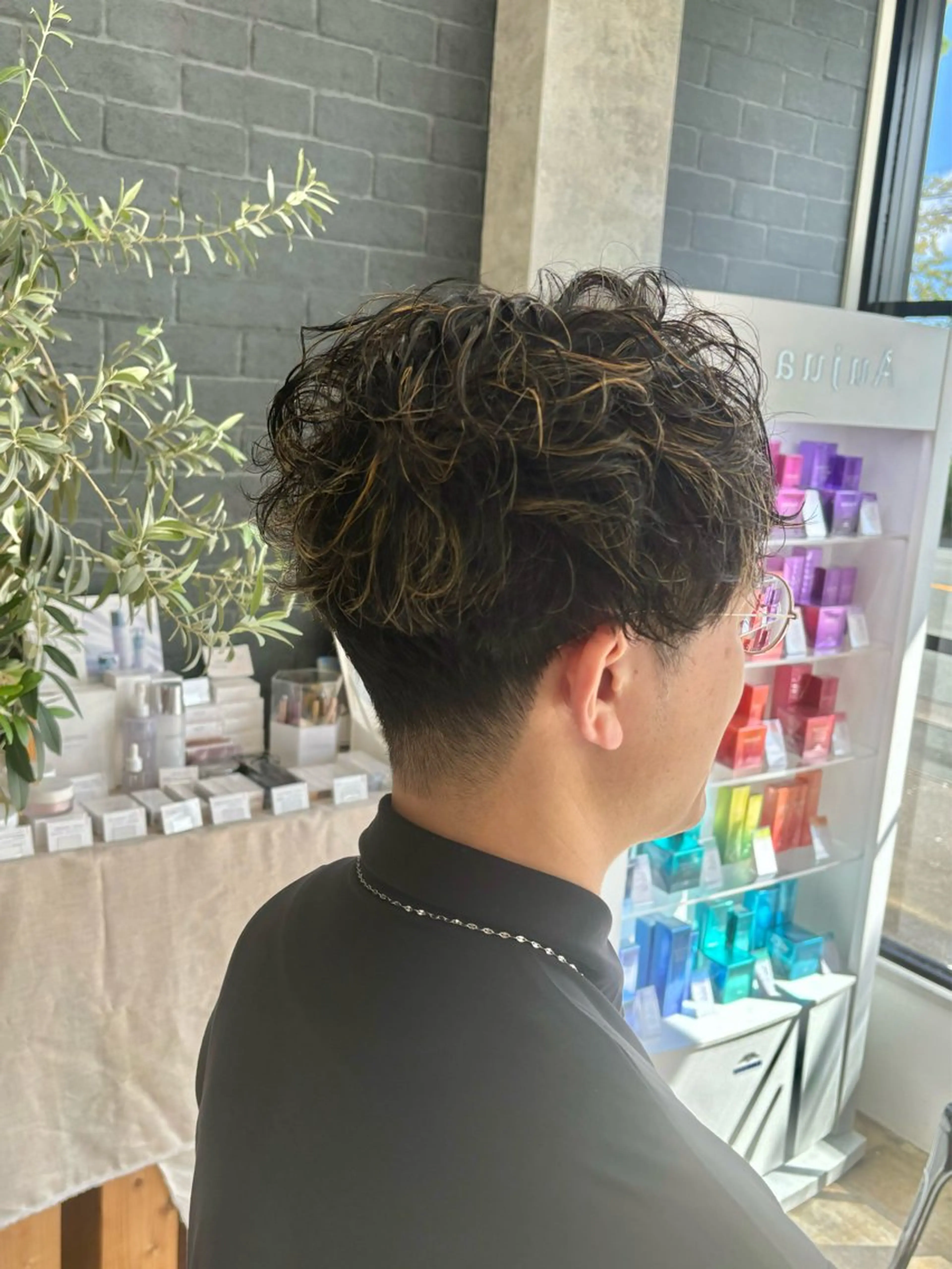 ショート カラー メンズ ヘアカラー ヤマグチ ユキナのヘアスタイル