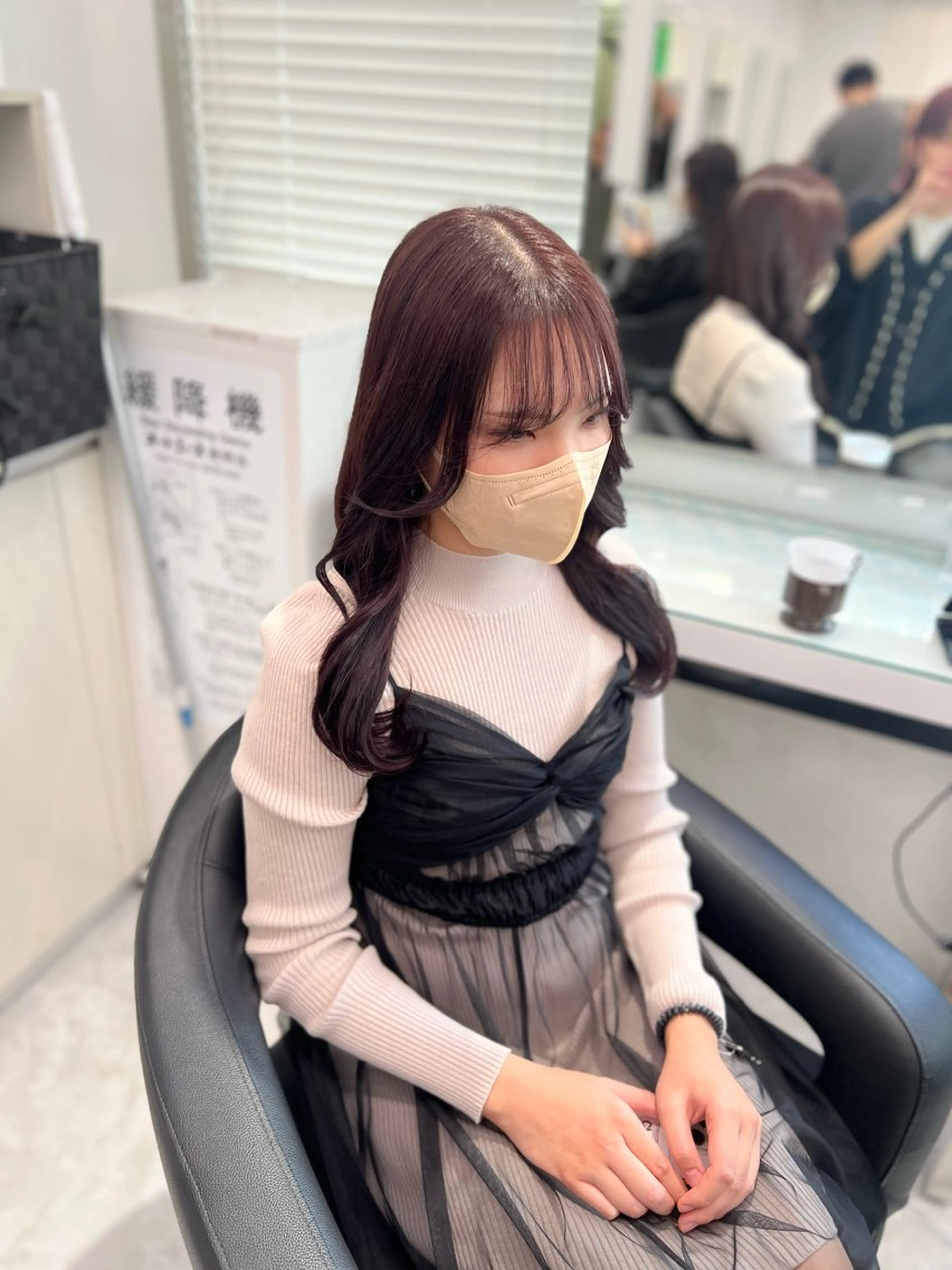 カラー ヘアカラー トリートメント ヘッドスパ ヘアセット ブリーチなし透明感 💗RYOTAのヘアスタイル