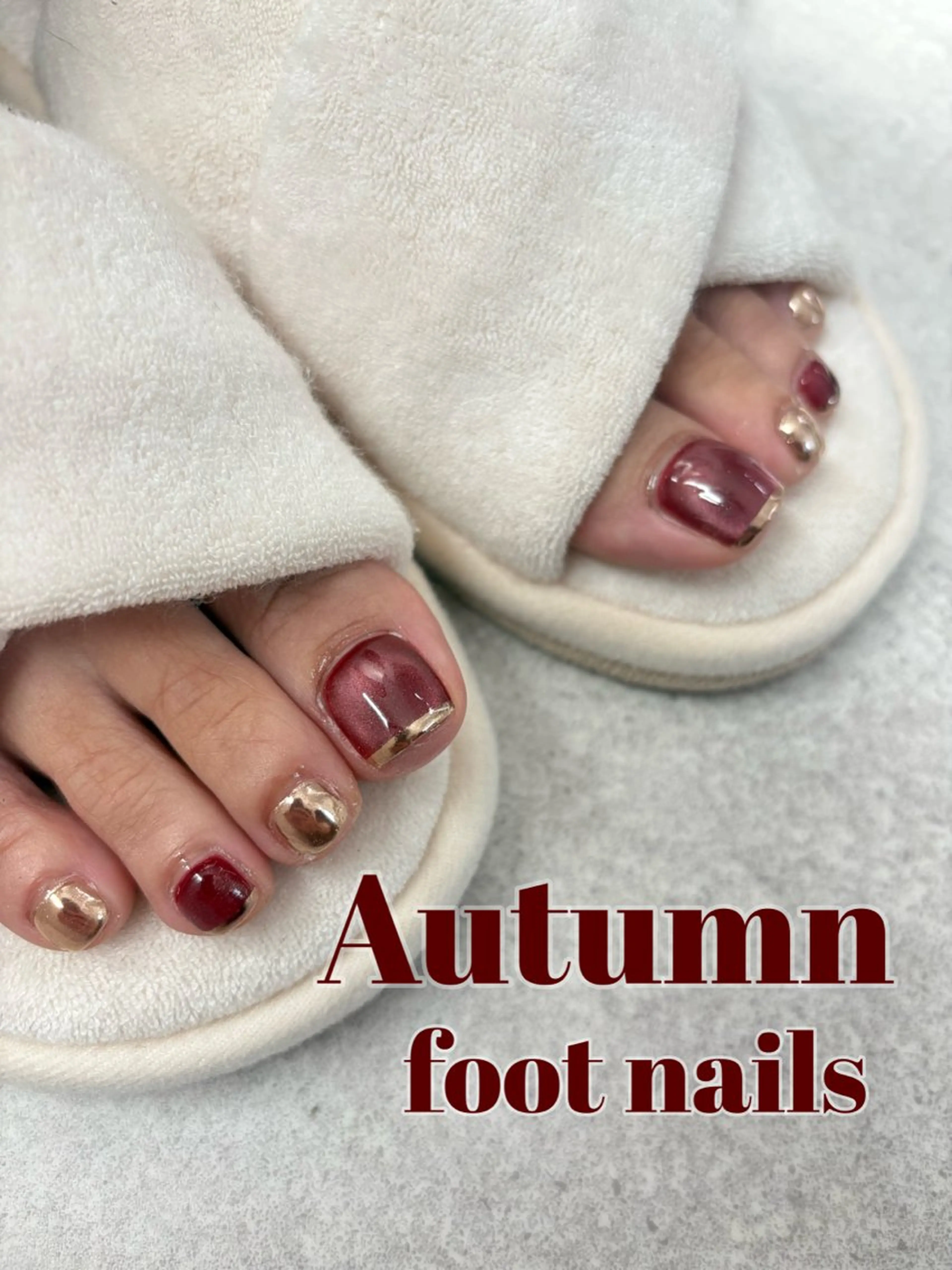 ネイル フットネイル マグネットネイル ミラーネイル フットネイル 27salon yuinaのネイルデザイン