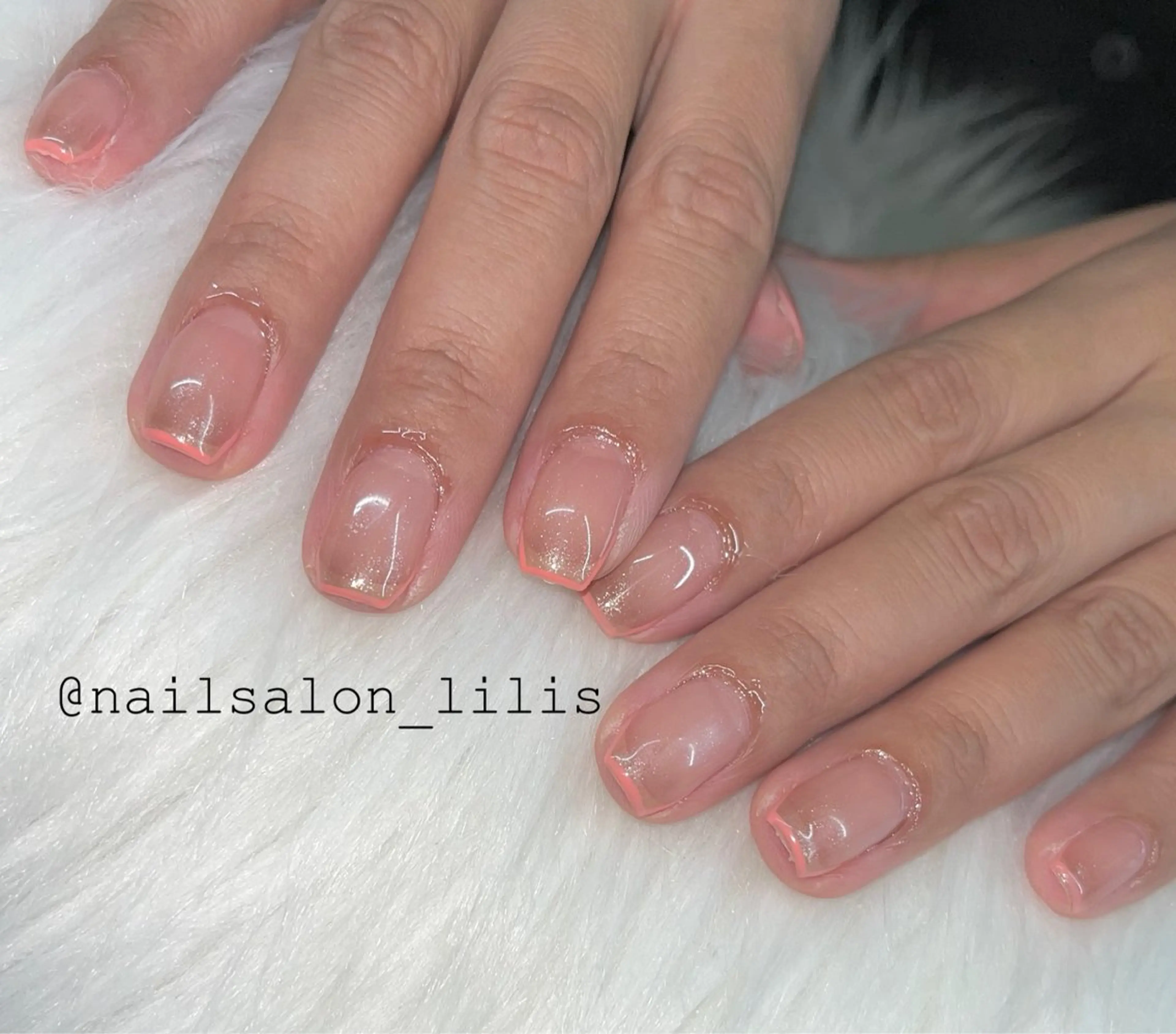 ネイル ピンク ハンドネイル nailsalon Lilisのネイルデザイン