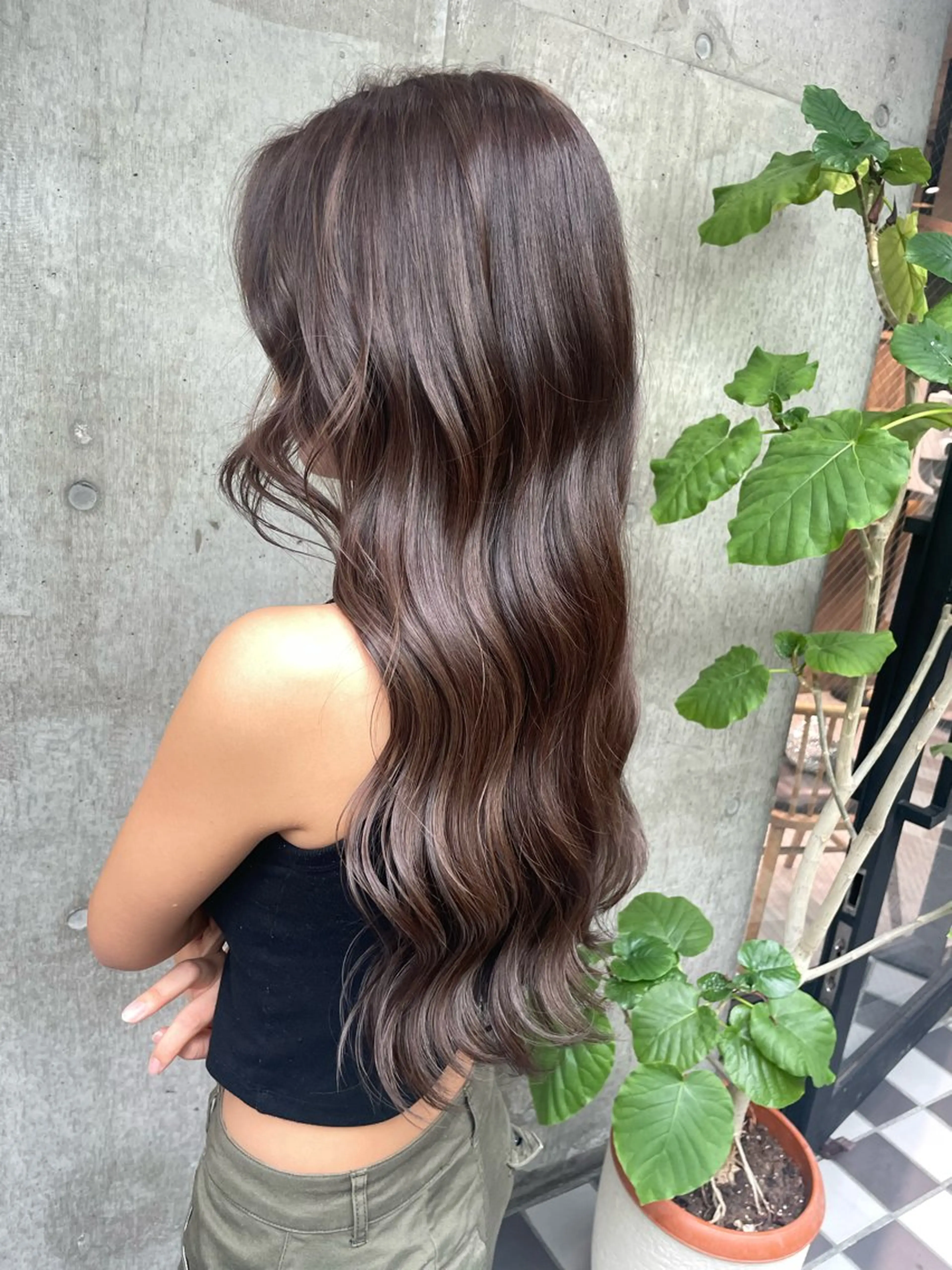 ロング カラー ヘアカラー トリートメント ♡ハイライトカラー shinri♡のヘアスタイル