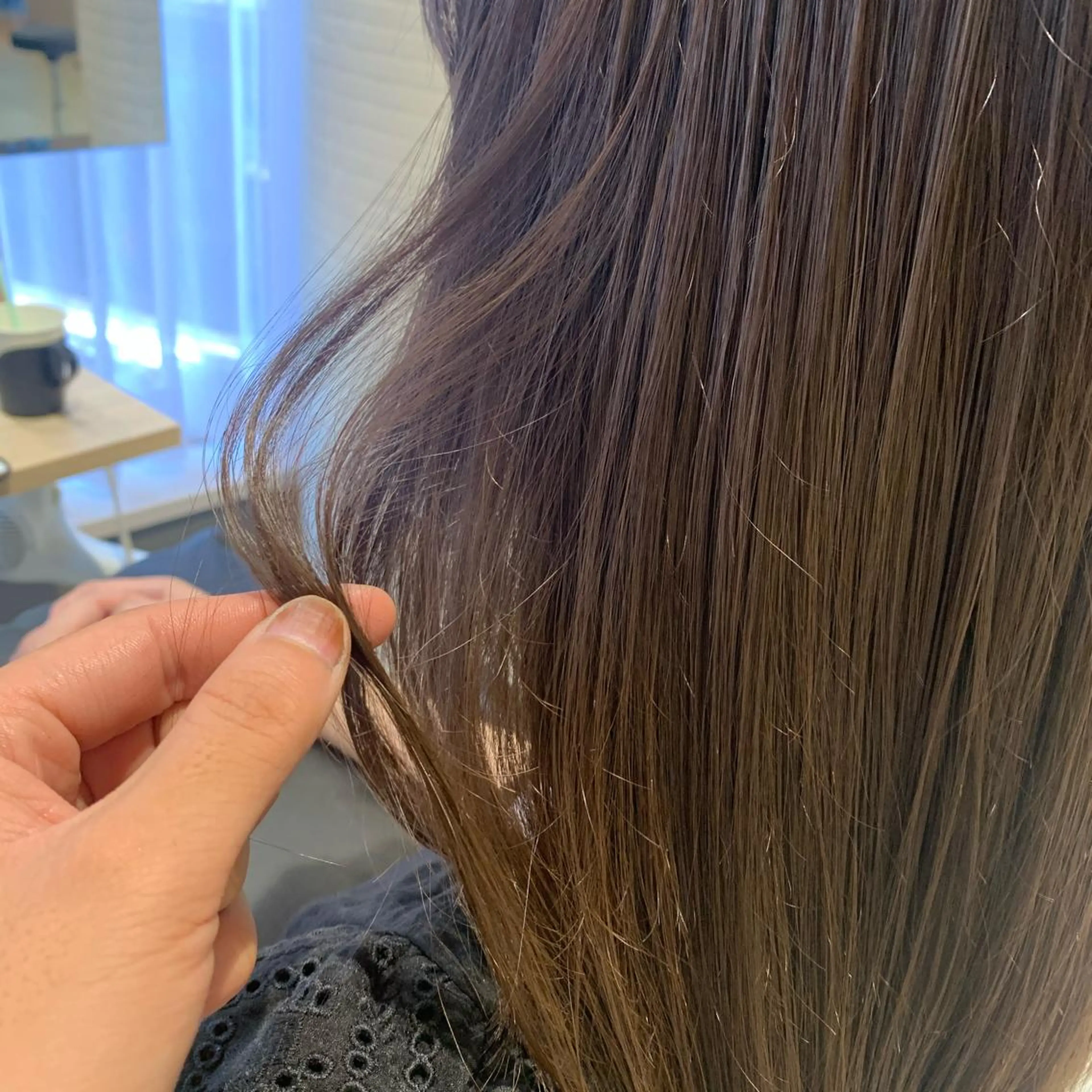 カラー アッシュ ベージュカラー 髪質改善専門店 Lucasのヘアスタイル