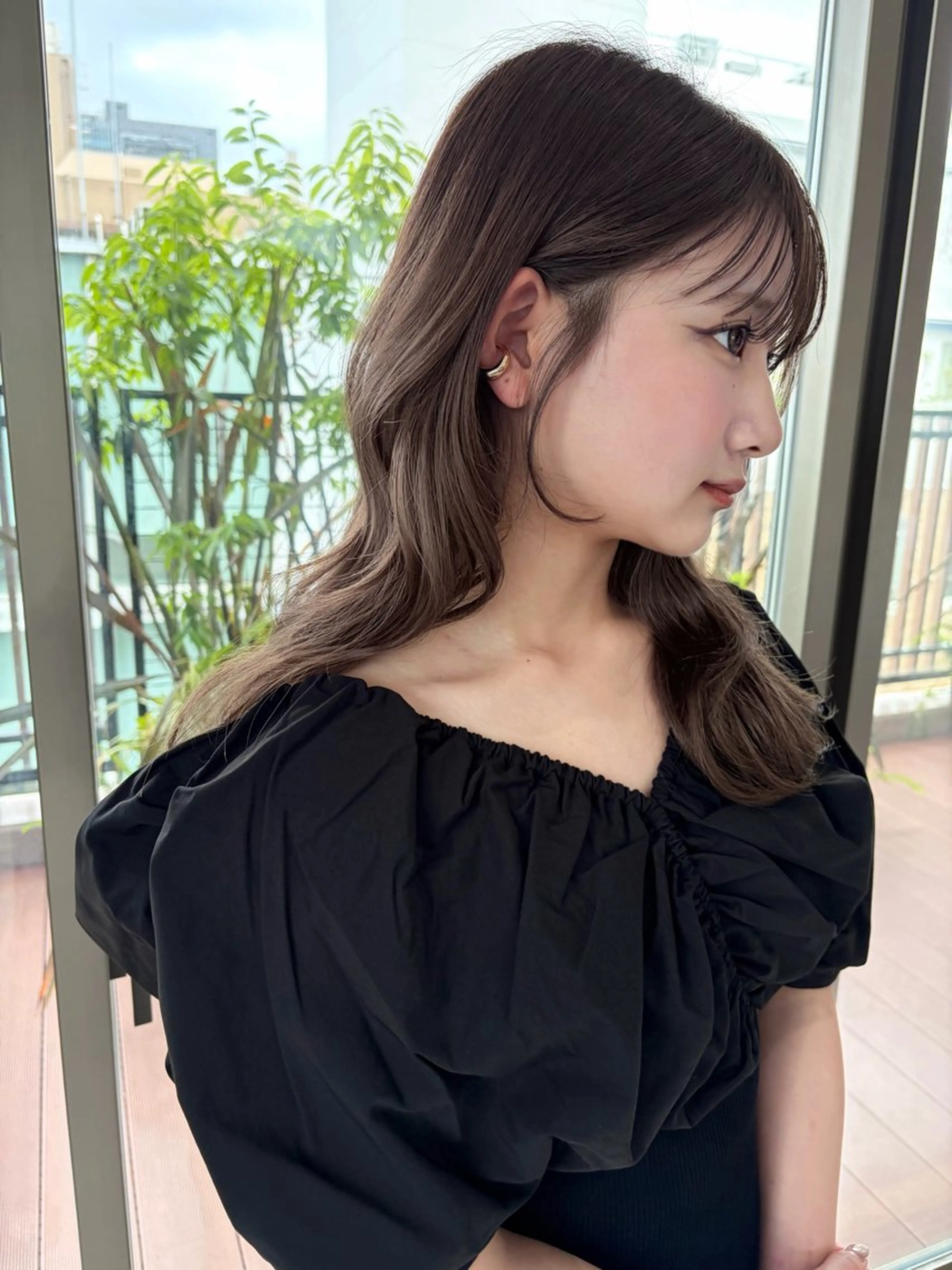 ミディアム カラー カット ヘアカラー トリートメント nakahara madokaのヘアスタイル