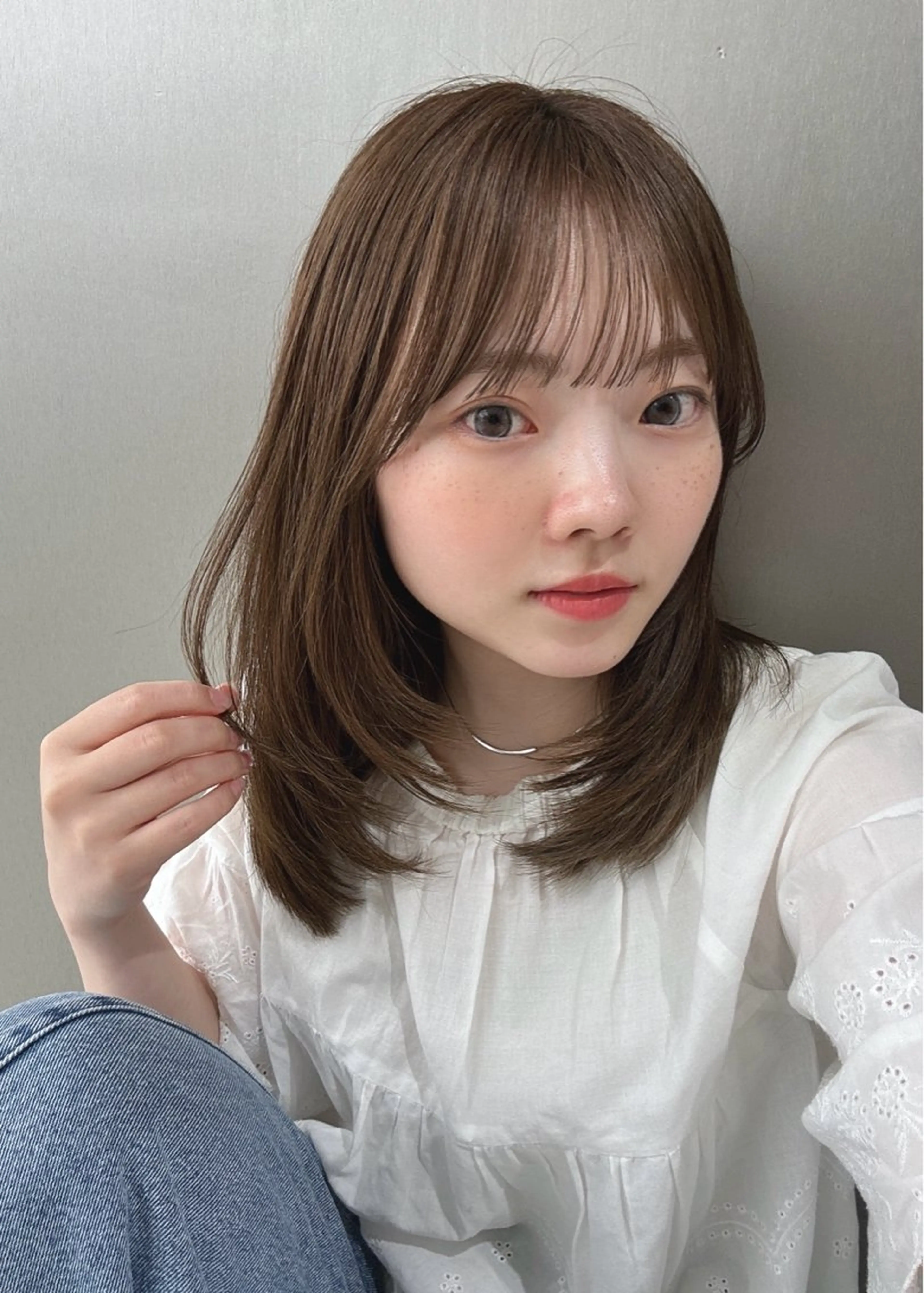 ミディアム ユズキ/銀座似合わせ カット♡透明感カラーのヘアスタイル