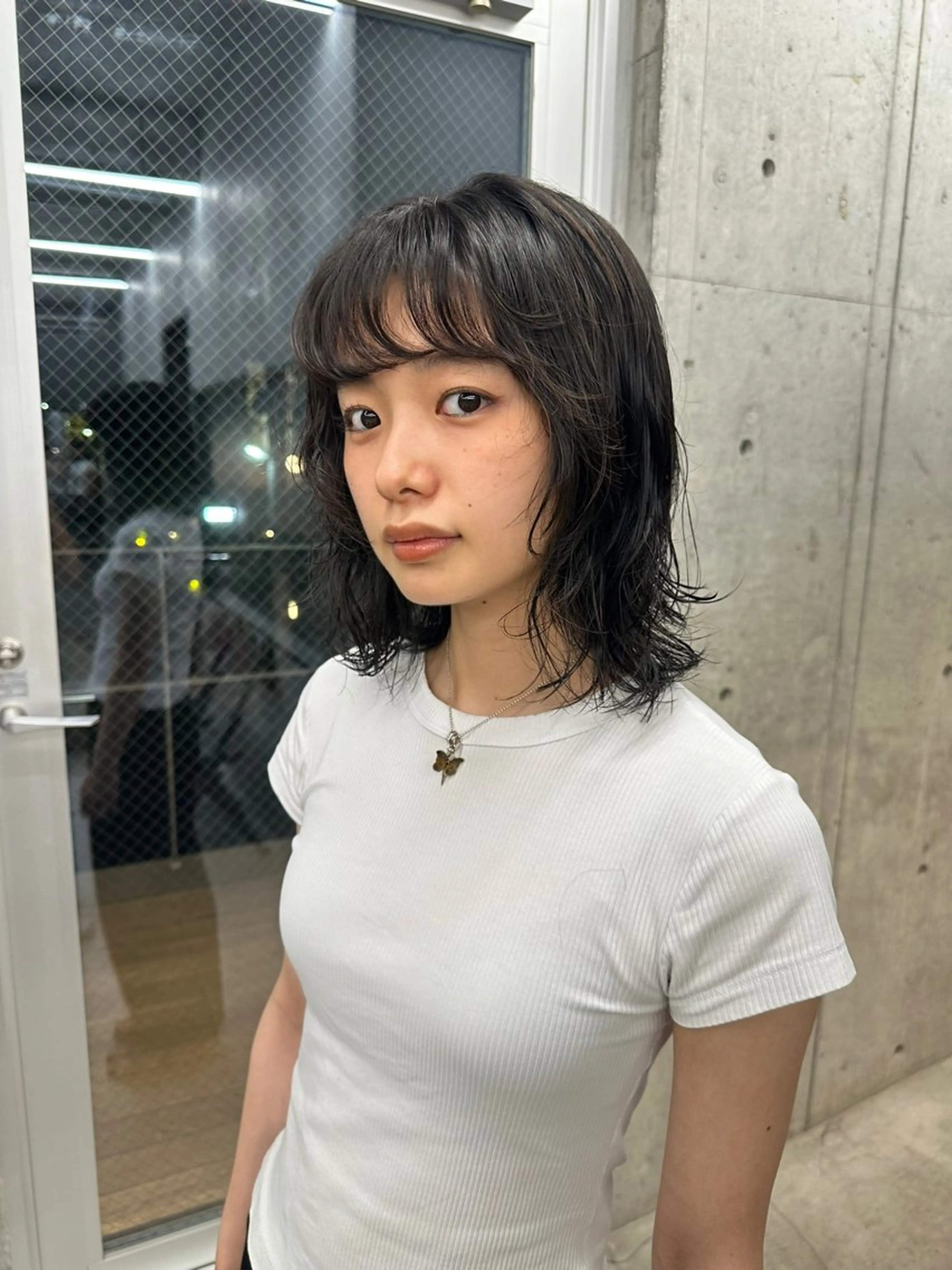 ミディアム パーマ カット パーマ お悩み解決パーマ hana🩰のヘアスタイル