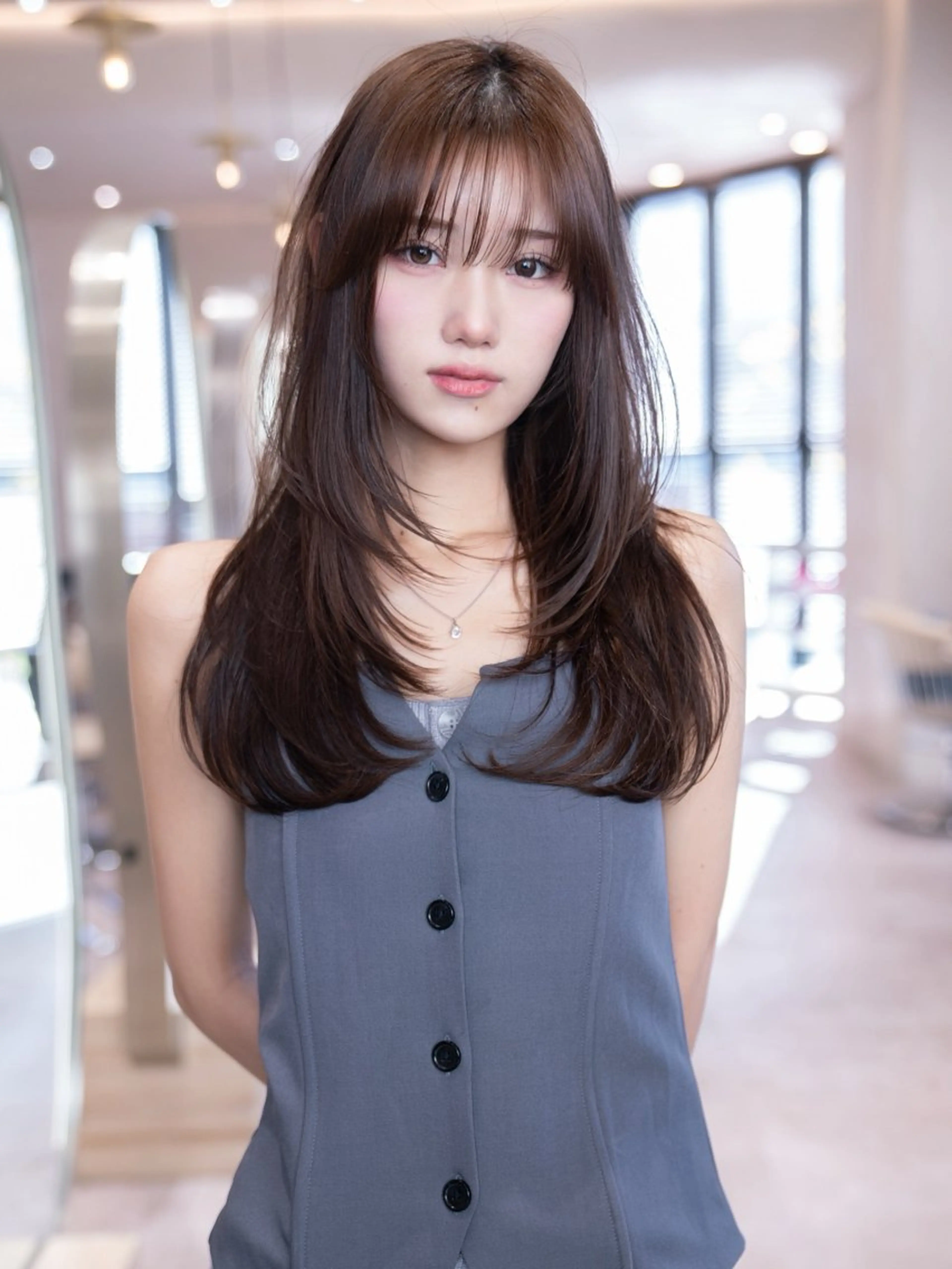 ロング カット ヘアカラー トリートメント 渋谷/韓国レイヤー 艶カラー特化マサキのヘアスタイル