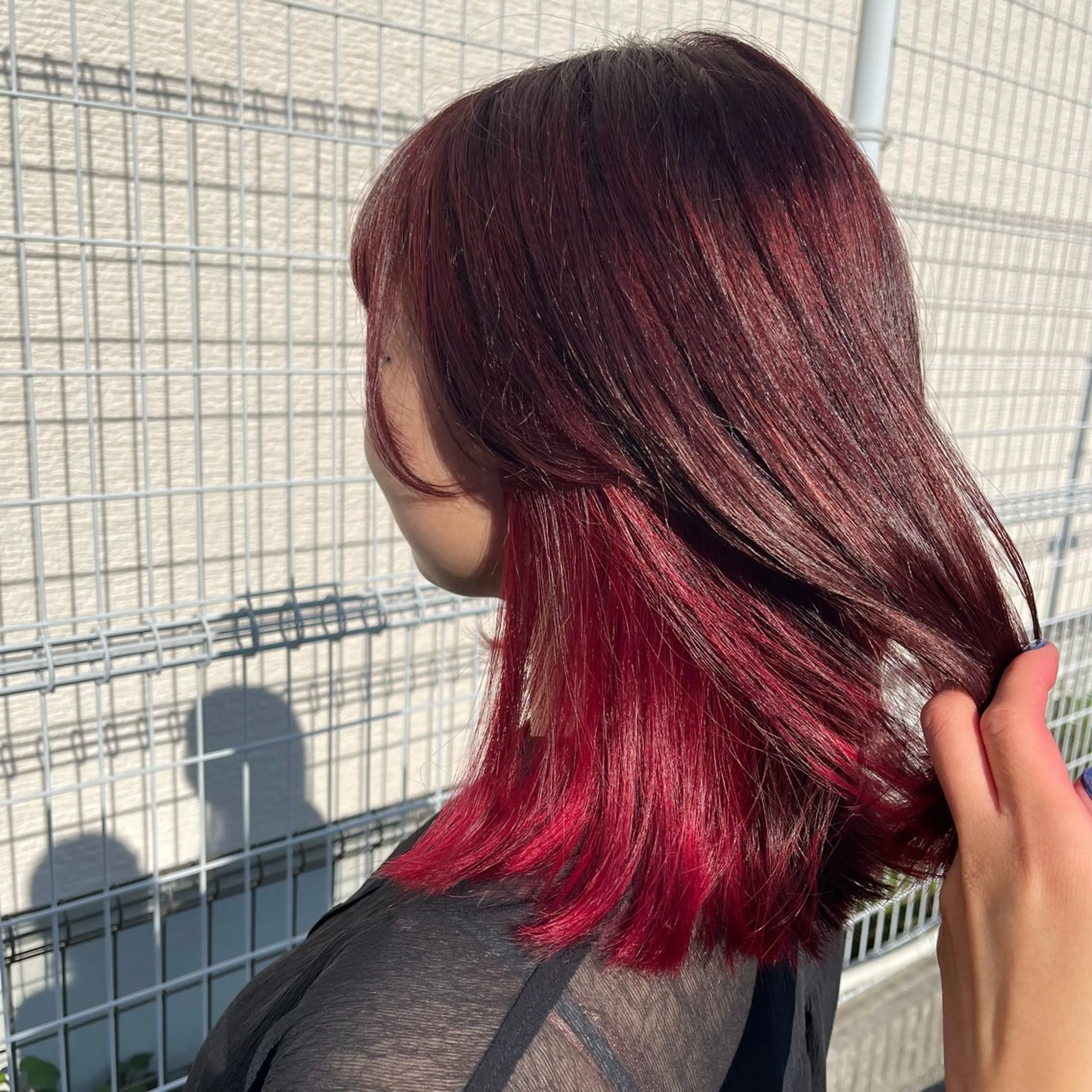 ミディアム 由比藤理子 ブリーチカラー🌈のヘアスタイル