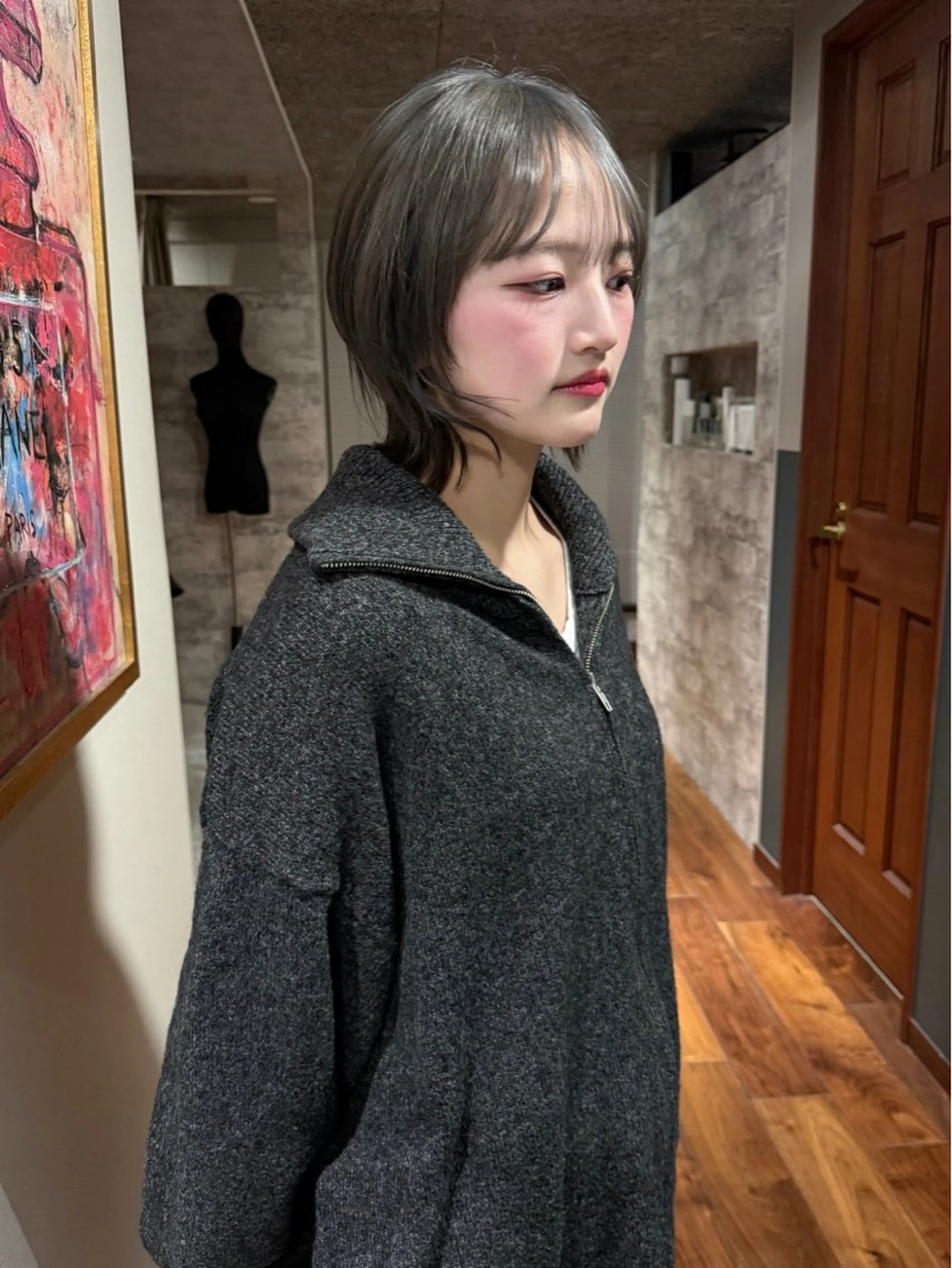 ミディアム カラー カット ヘアカラー トリートメント mai / linoah˚✧のヘアスタイル