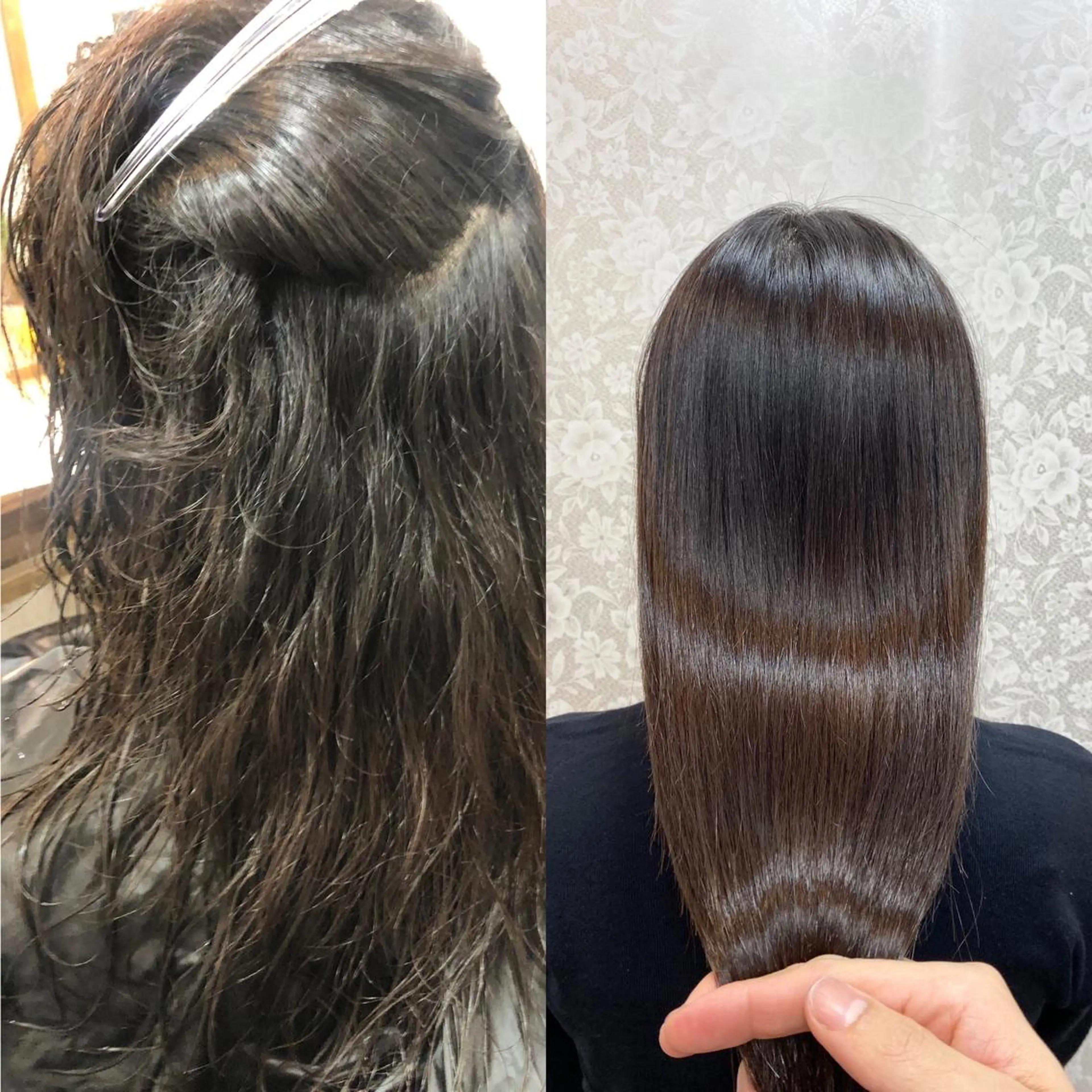 セミロング 髪質改善 仲尾 翔也のヘアスタイル