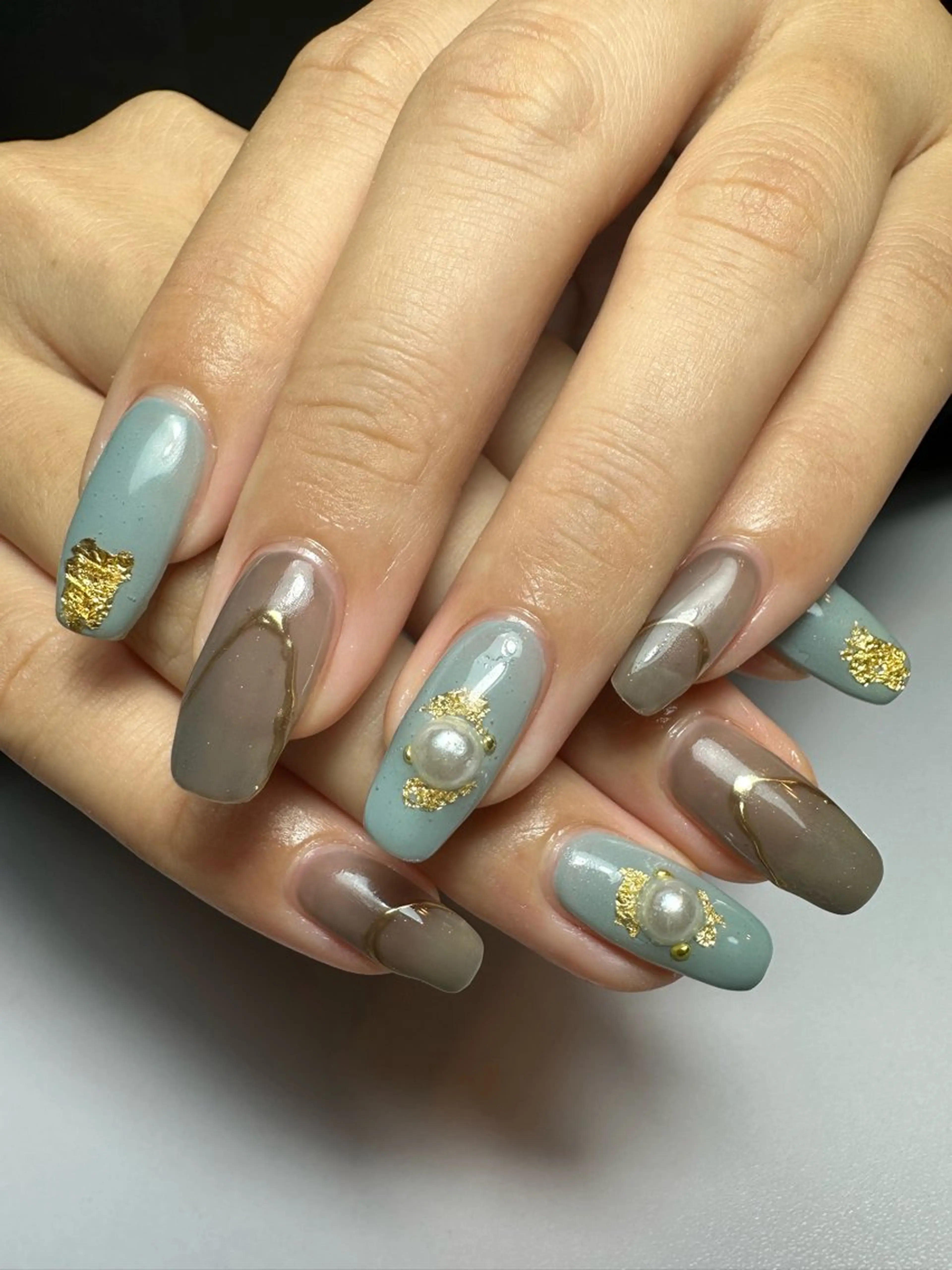 ロング shandy nailのネイルデザイン