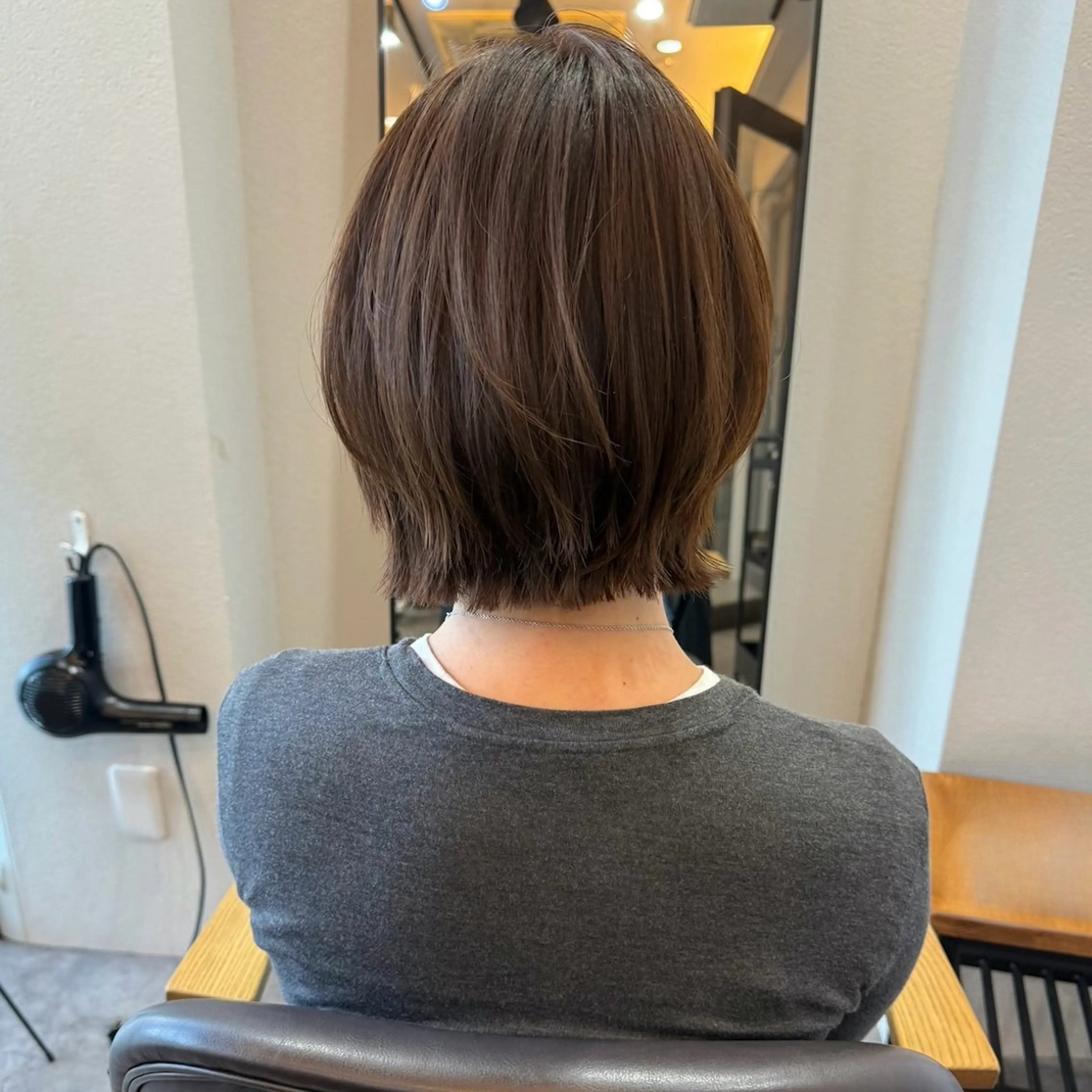 ミディアム ボブレイヤー ボブ くびれヘア レイヤーカット ボブレイヤー/くびれ ヘア/タイラユリ🍋のヘアスタイル