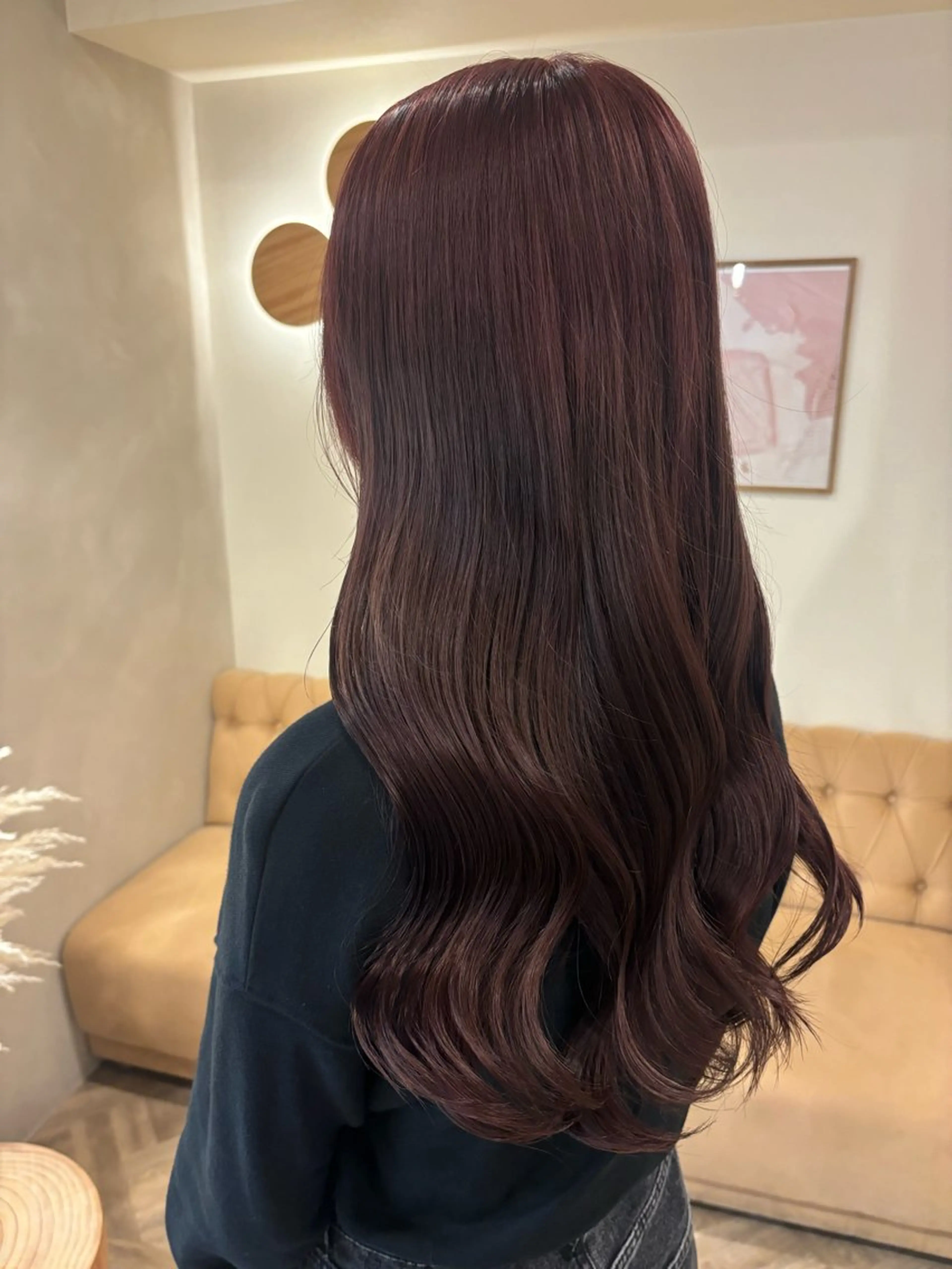 ロング カラー ヘアカラー トリートメント ミルクティ/ピンク/ レイヤー/yuriaのヘアスタイル