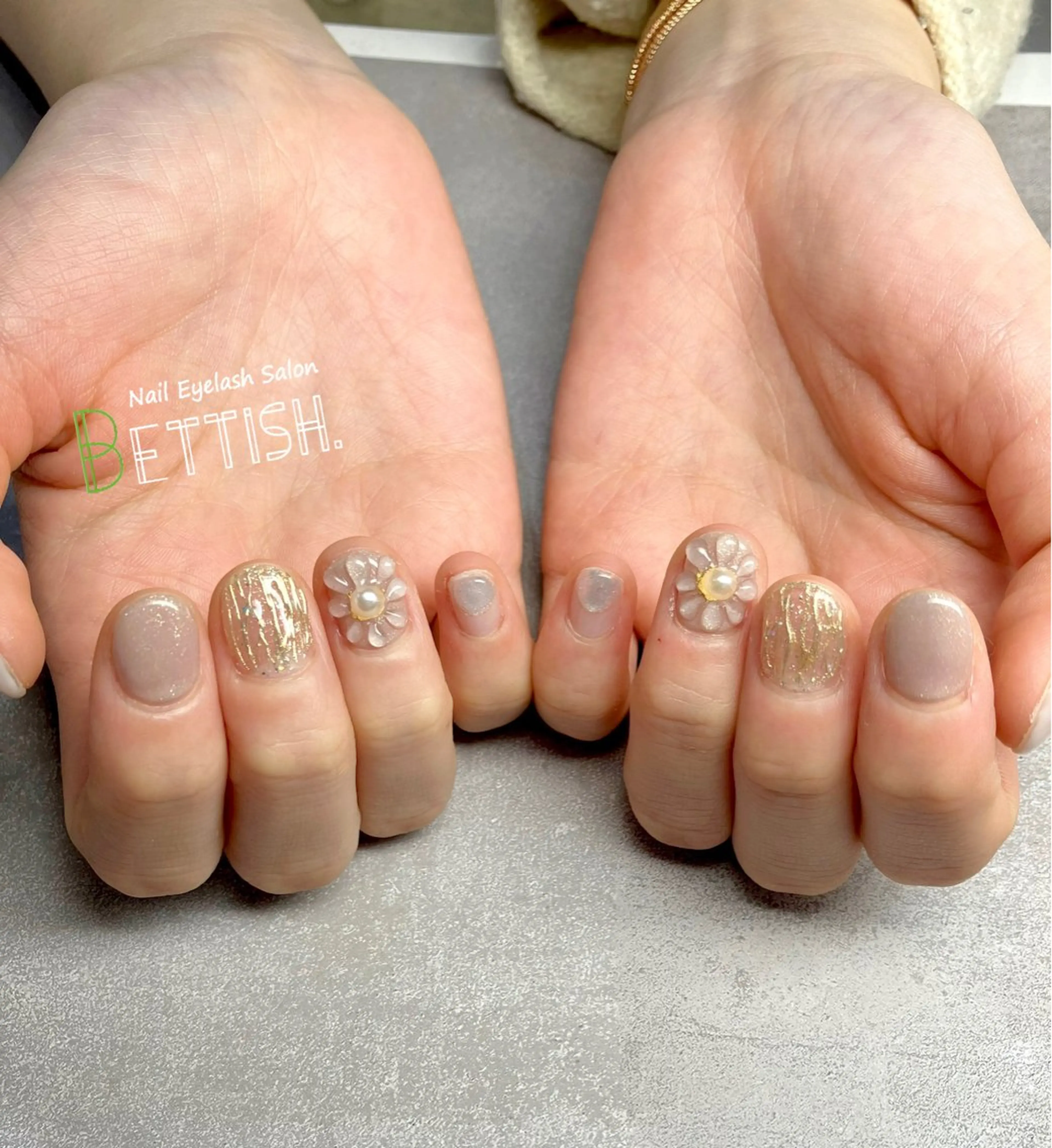 ネイル フラワーネイル ぷっくりネイル ハンドネイル BETTISH. KUMIKO☺︎︎のネイルデザイン