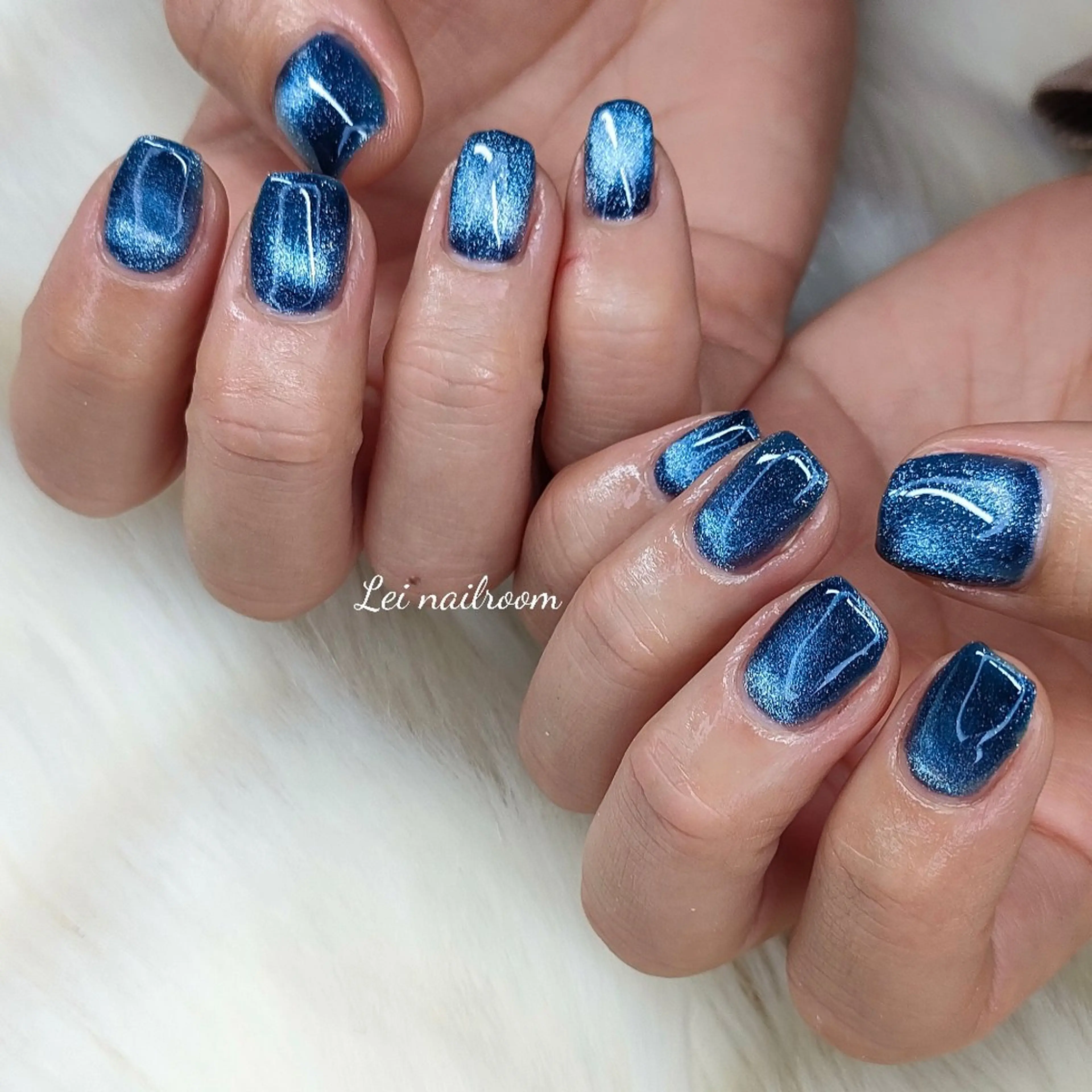 ネイル マグネットネイル ワンカラーネイル ハンドネイル lei🌼 nailroomのネイルデザイン