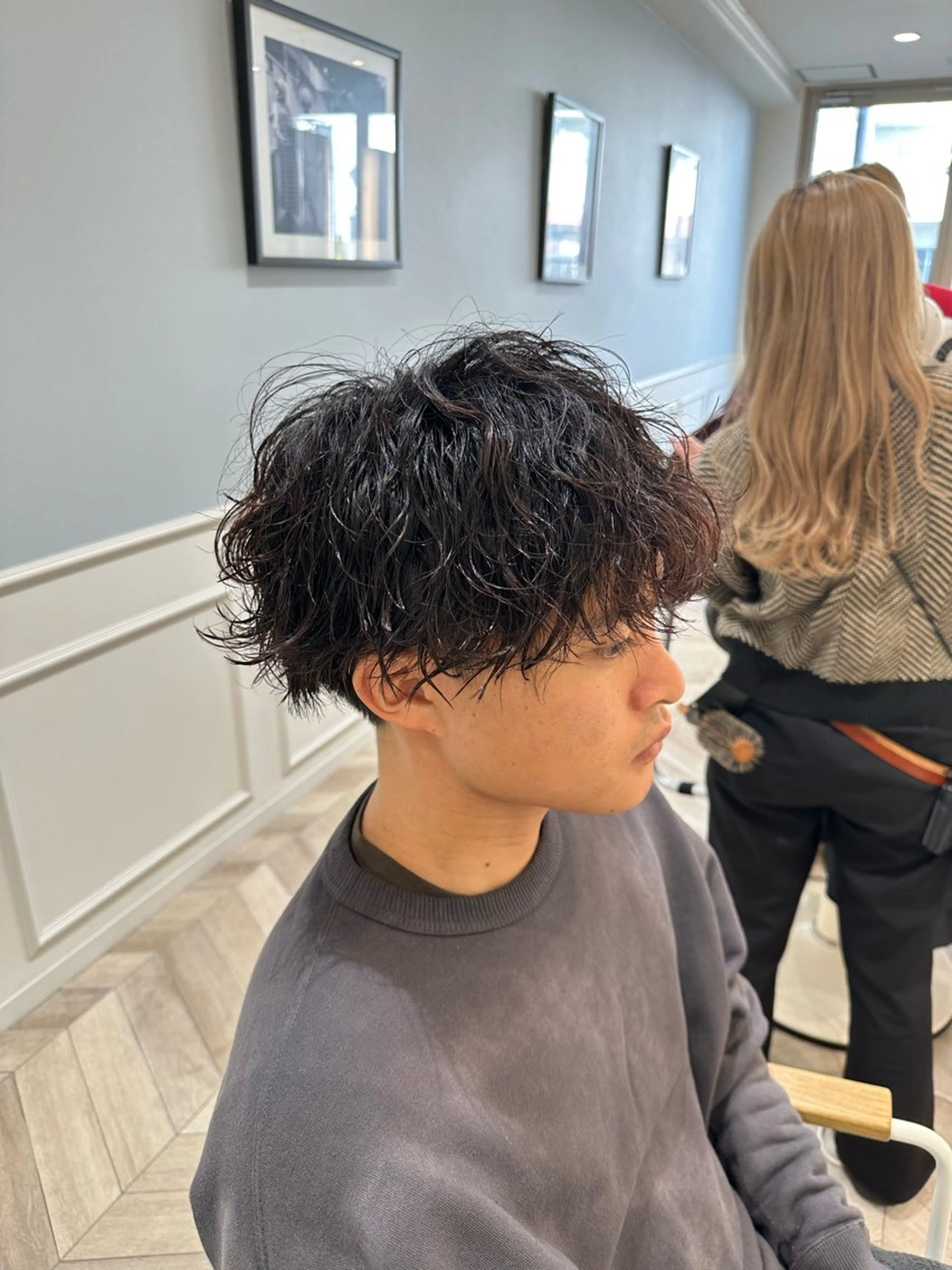 ショート パーマ メンズ パーマ/ハイトーン スパイキー/神田正紀のヘアスタイル