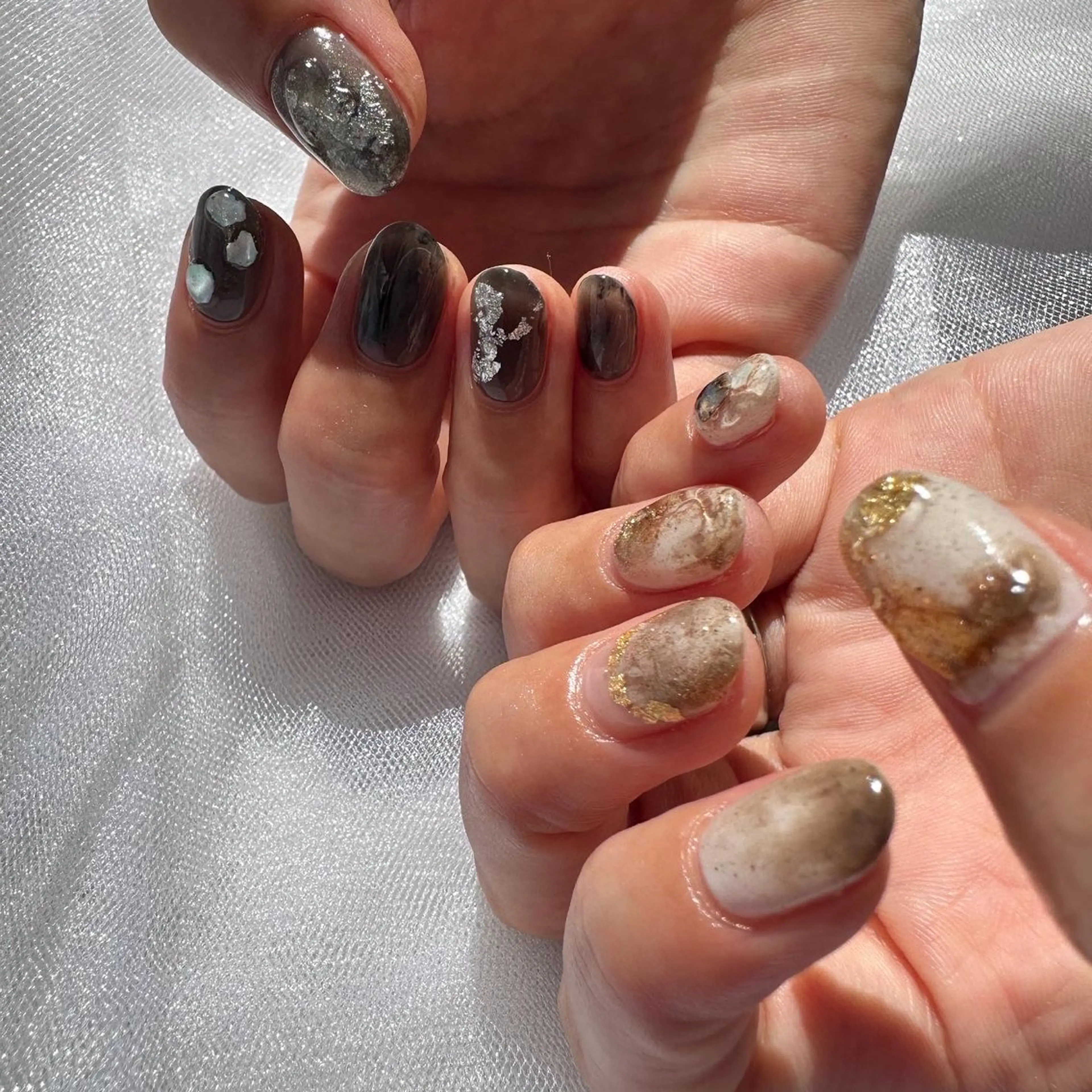 ネイル アートネイル クリアネイル ジェルネイル 氷ネイル・うるうるネイル 韓国ネイル 🪞KAPE NAIL 🪞のネイルデザイン