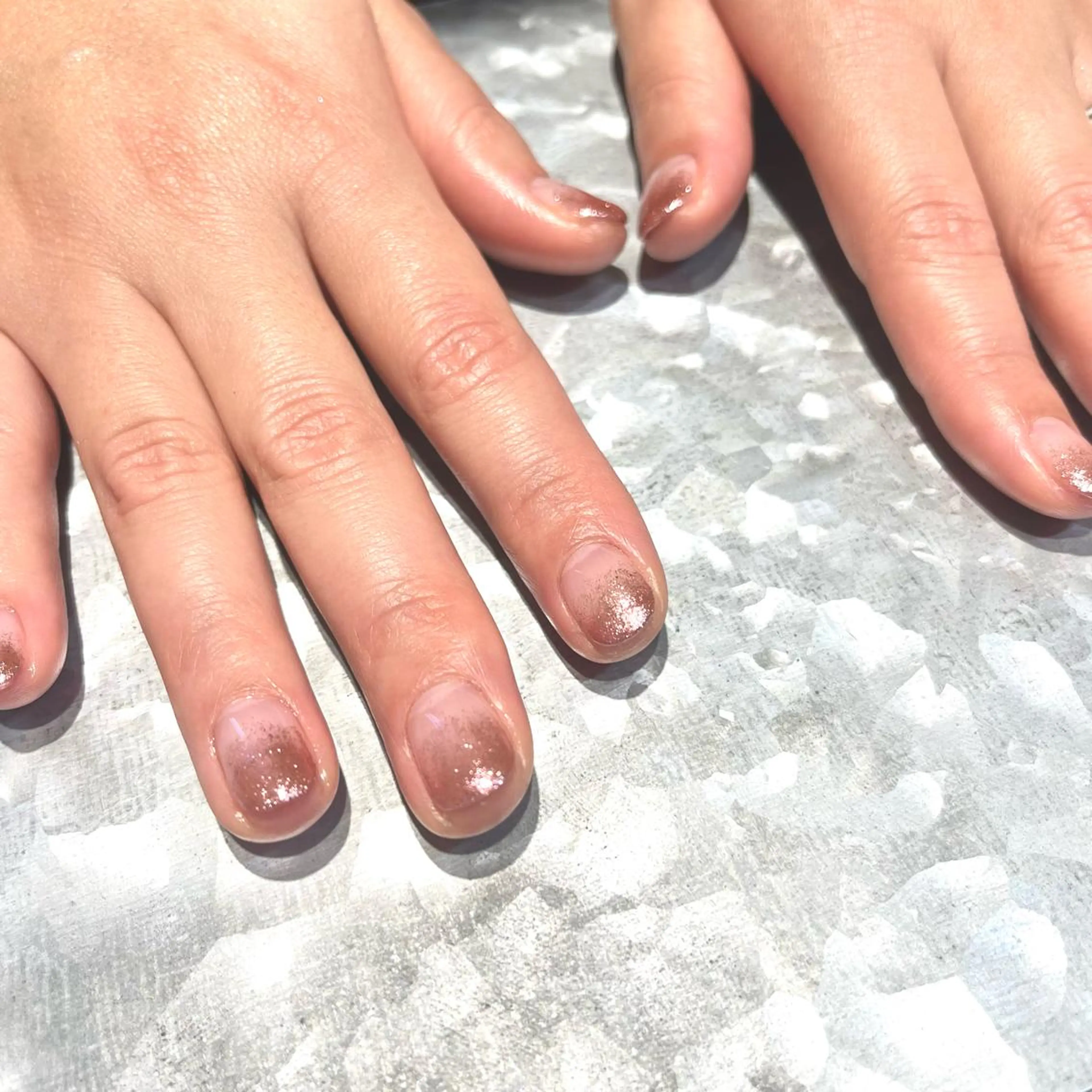 ネイル グラデーション ラメ(グリッター) ラメグラデーション TRAM-nail moriizumiのネイルデザイン