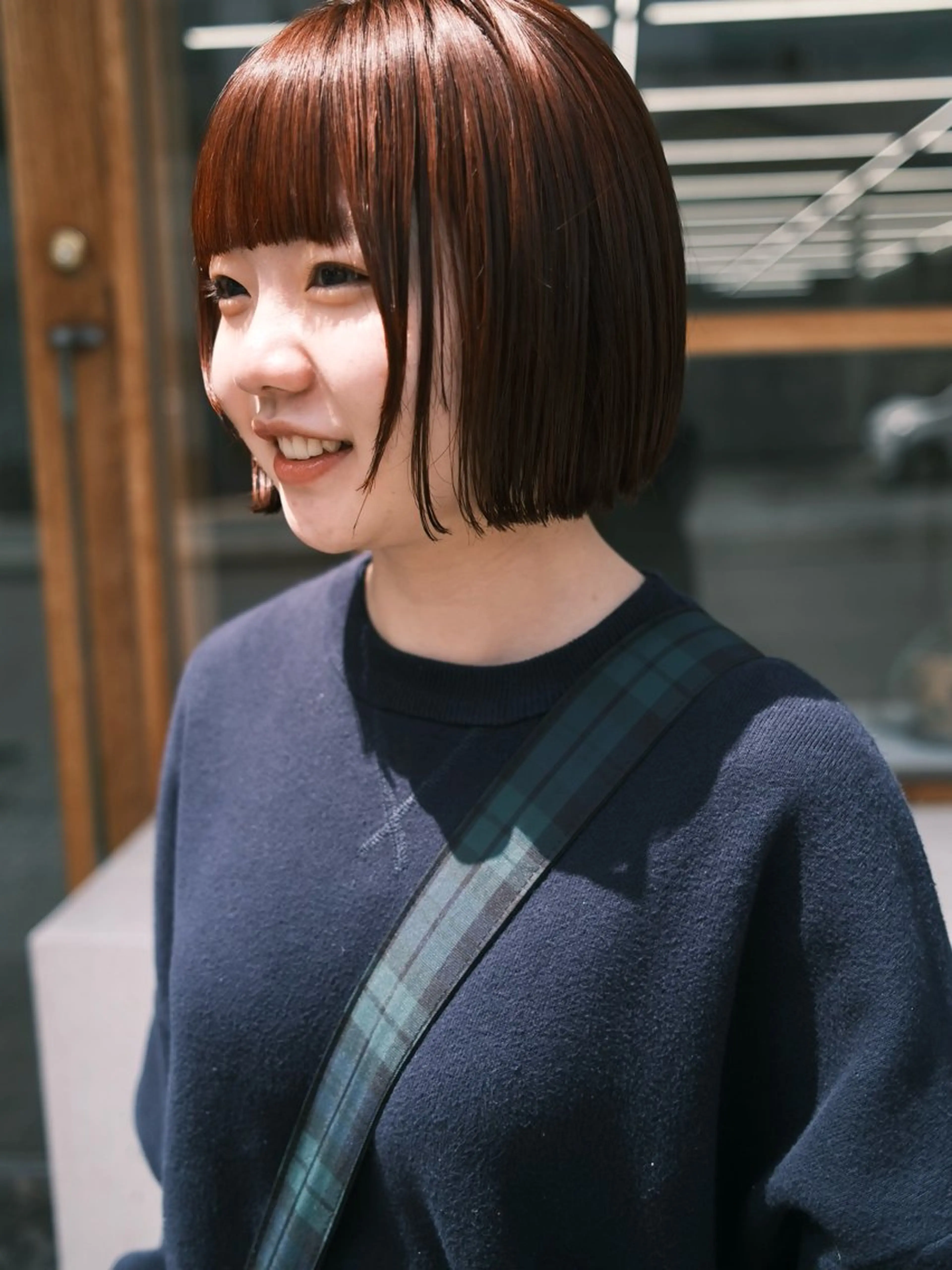 ショート カラー ブラウンカラー オレンジ オレンジブラウン ボブ カット ヘアカラー トリートメント tetohair 森田浩平のヘアスタイル