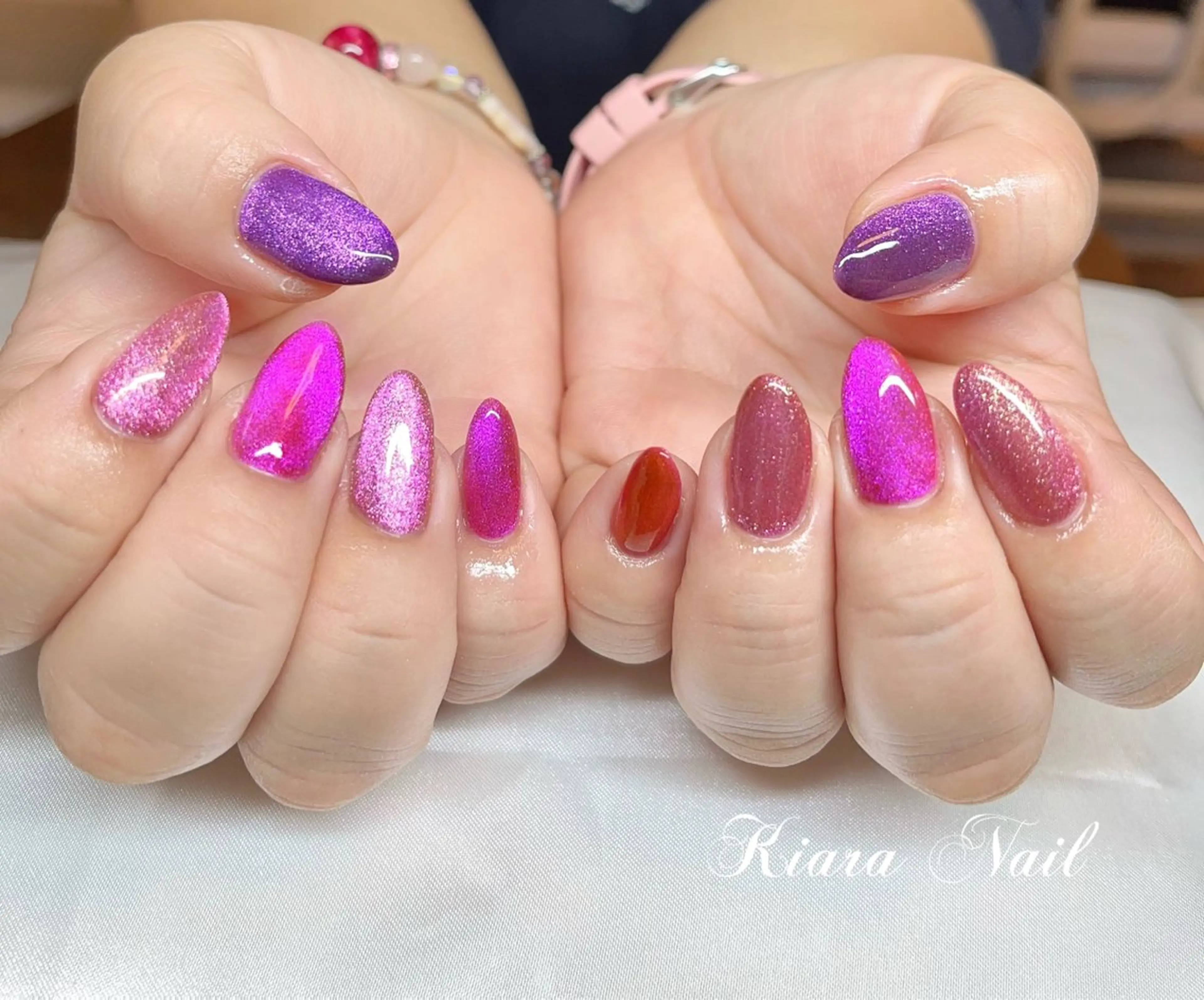 ネイル マグネットネイル 🍭Kiara Nail🍭のネイルデザイン