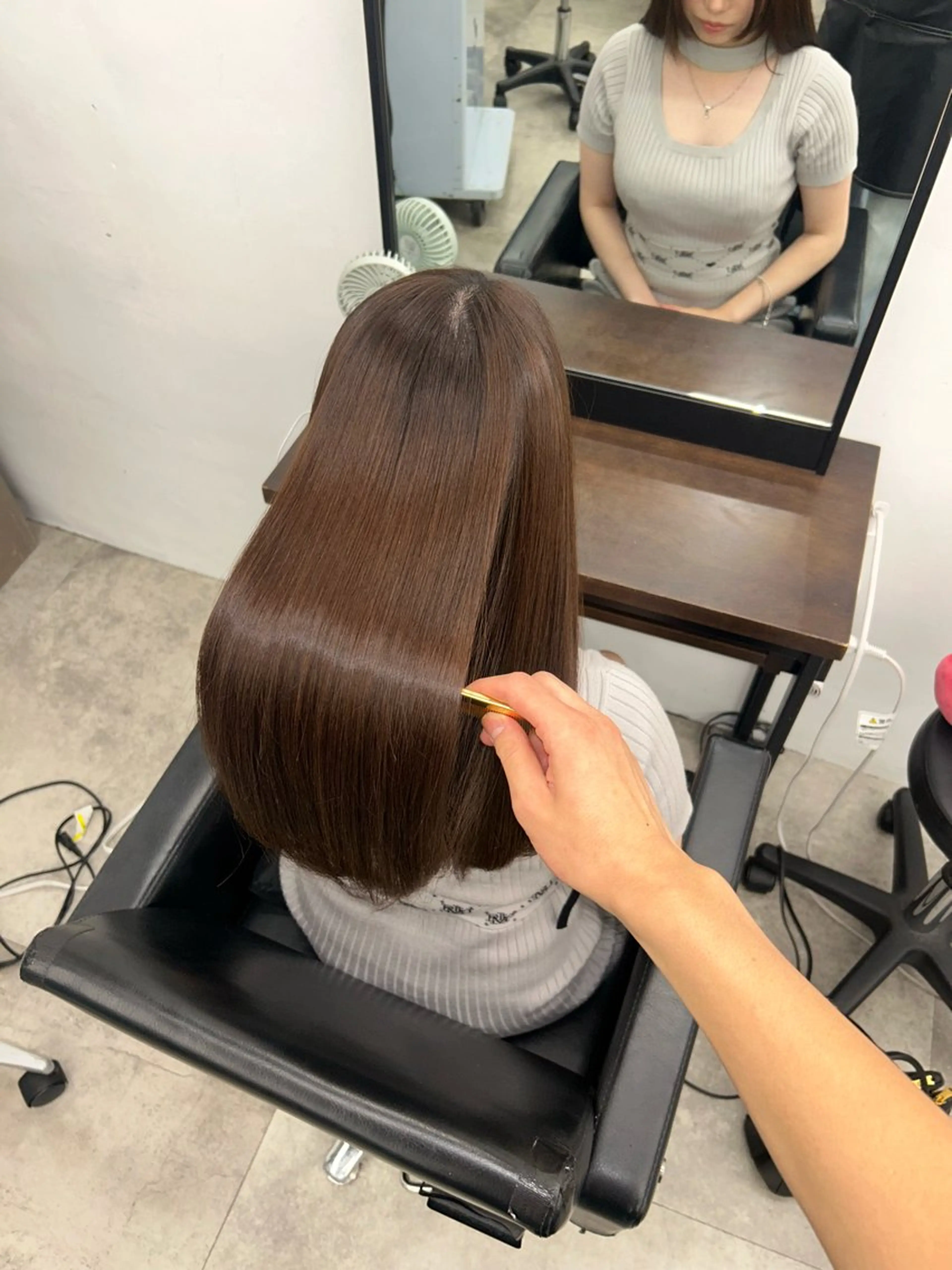 ロング 縮毛矯正 トリートメント 髪質改善/艶髪特化 /透明感✨️こうめいのヘアスタイル